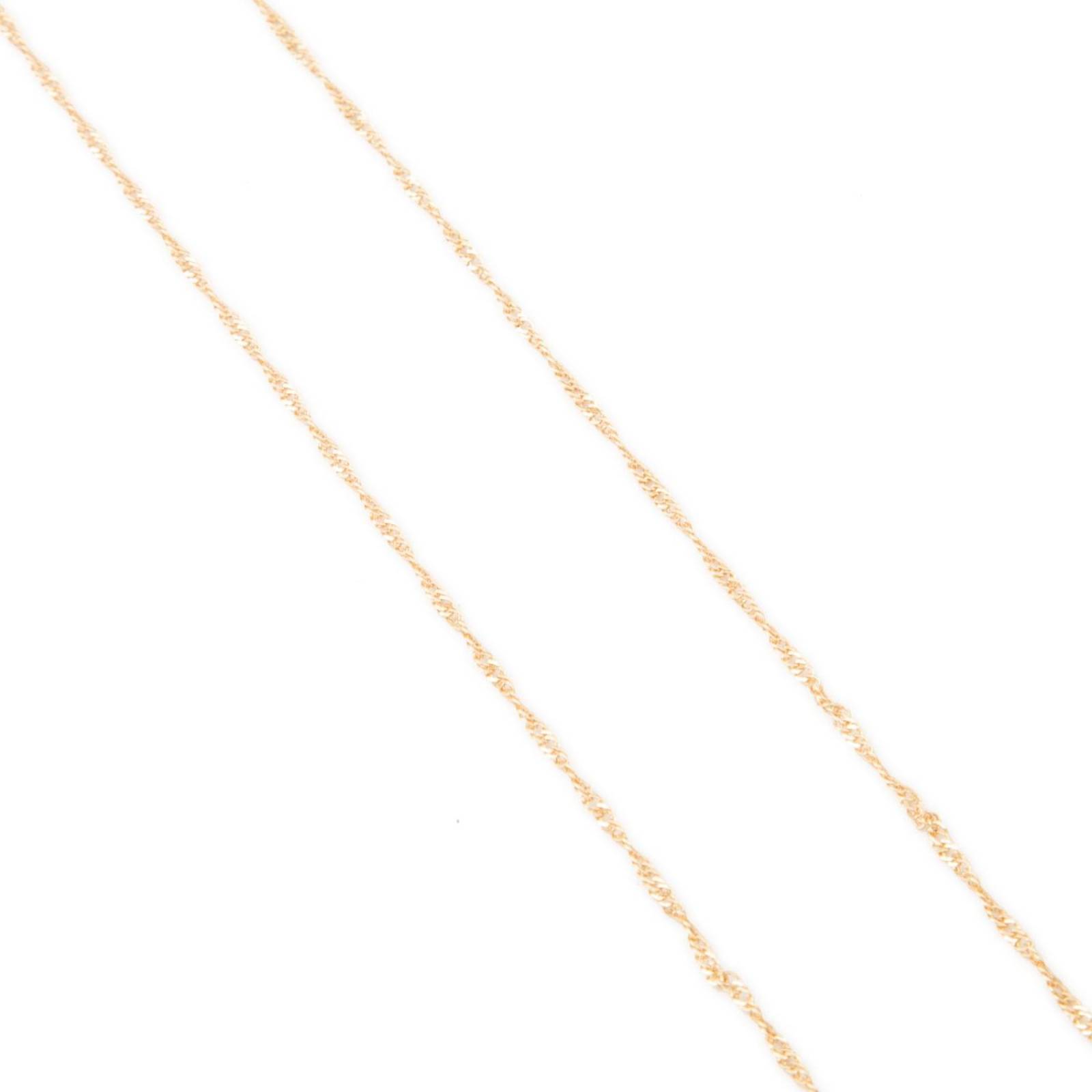 Dije Inicial / Letra K Mini con Zirconia Chapa de Oro 18k + Cadena 