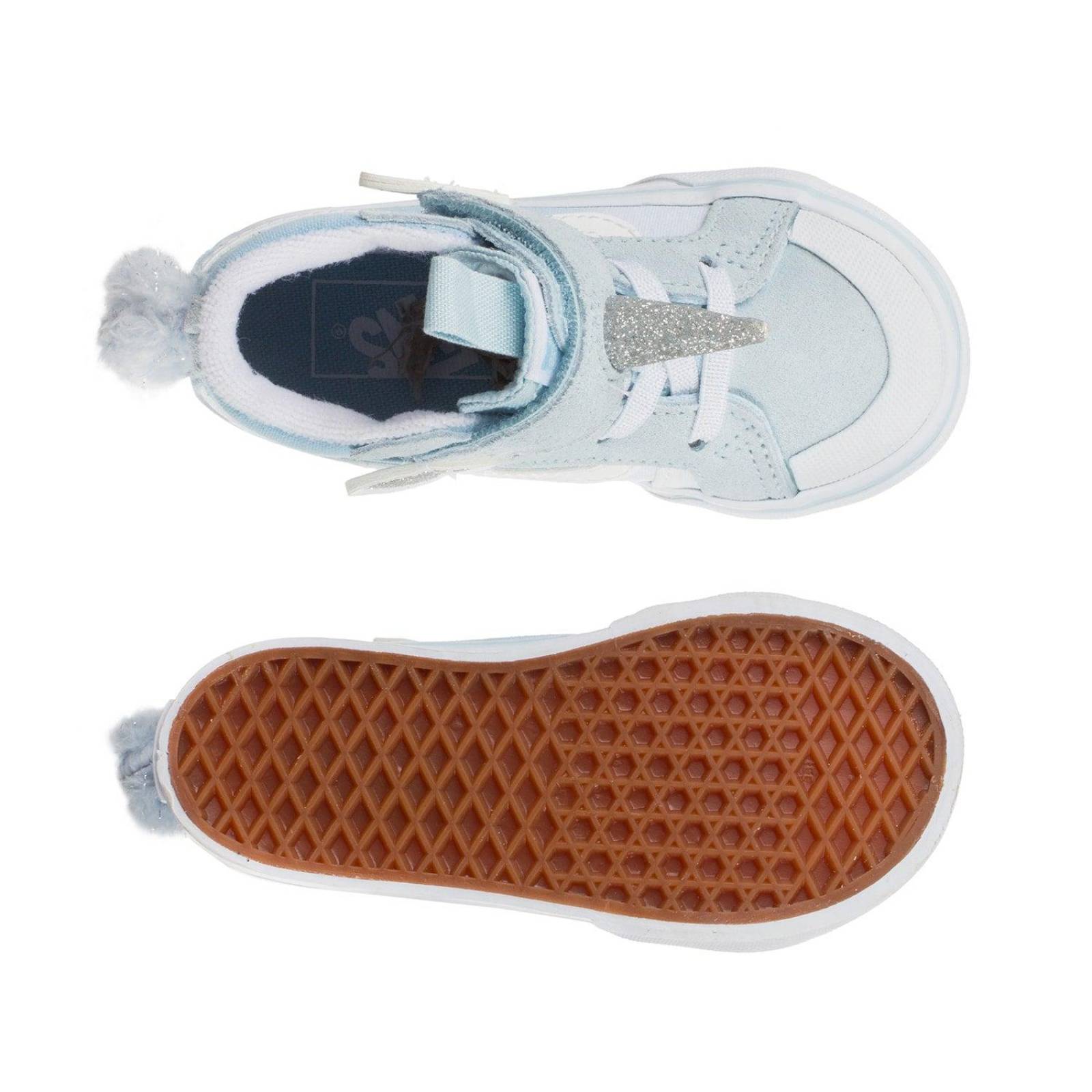 Tenis Vans SK8-Hi TD - 4TZQASF - Azul Claro - Bebes 