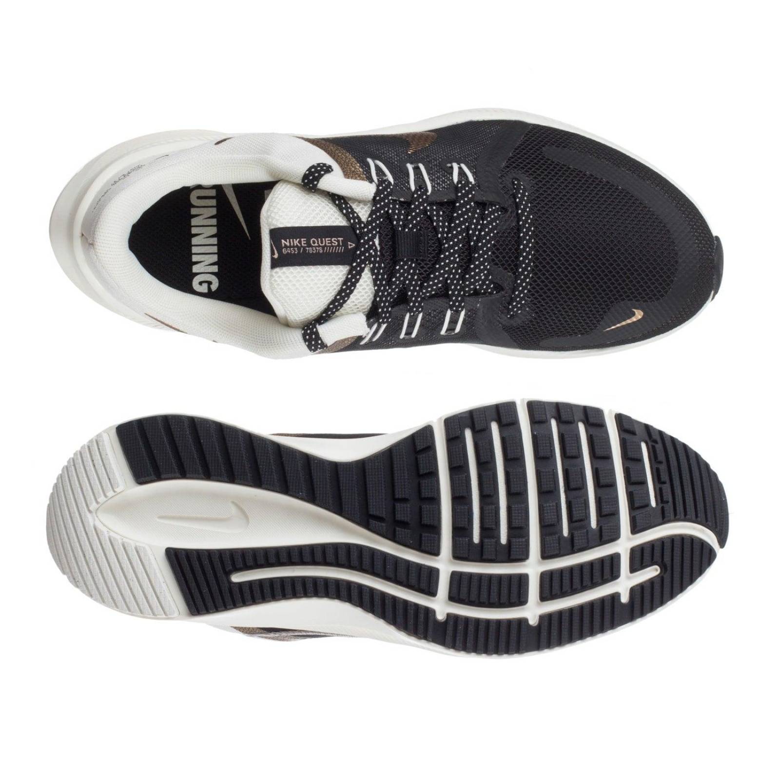 Tenis Nike Quest 4 Premium - DA8723001 - Negro - Mujer