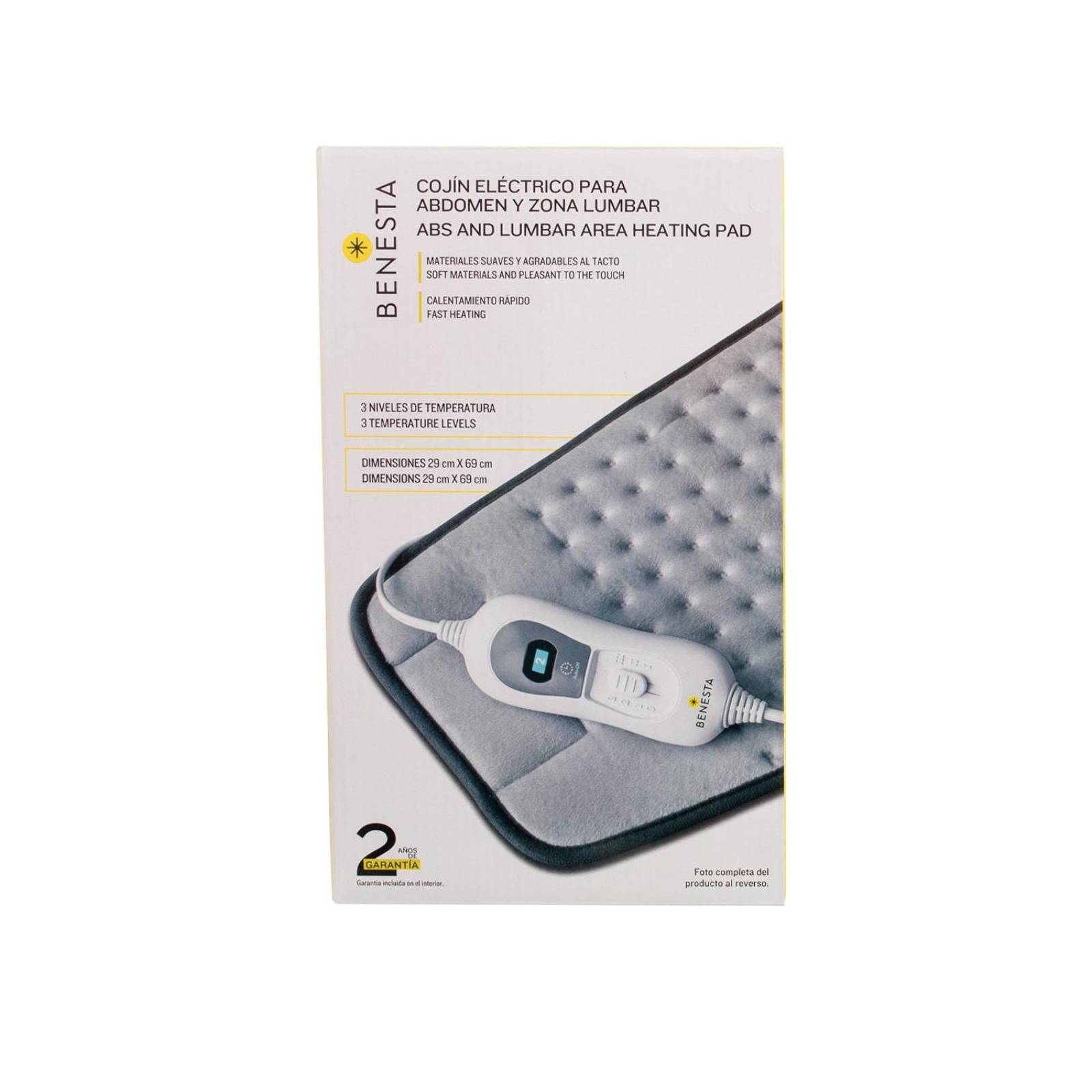 Cojín Eléctrico Térmico Lumbar 3 Niveles HP 321 - Benesta