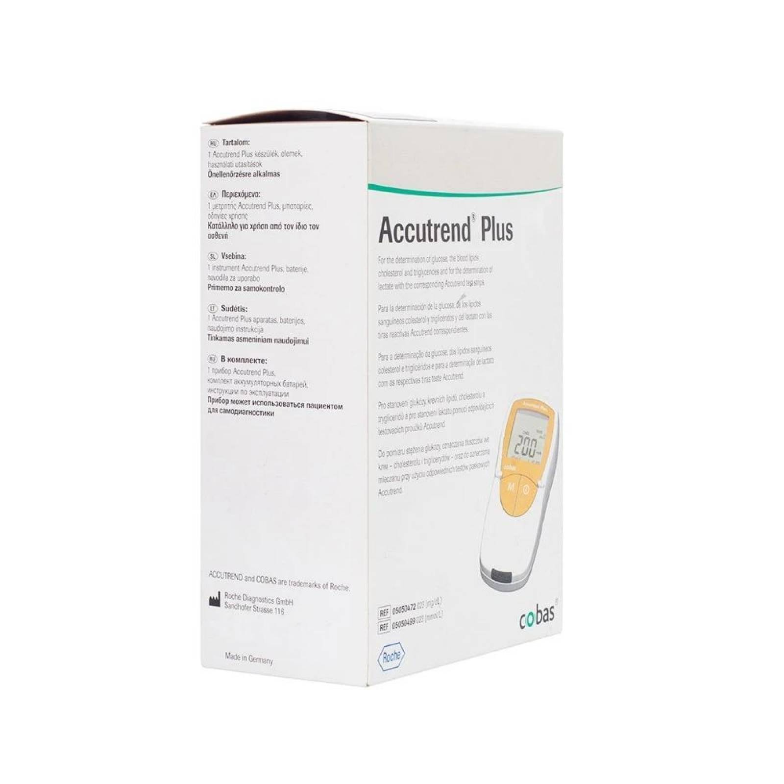 Accutrend Plus Colesterol, Triglicéridos, Glucosa, Lactato - Roche 