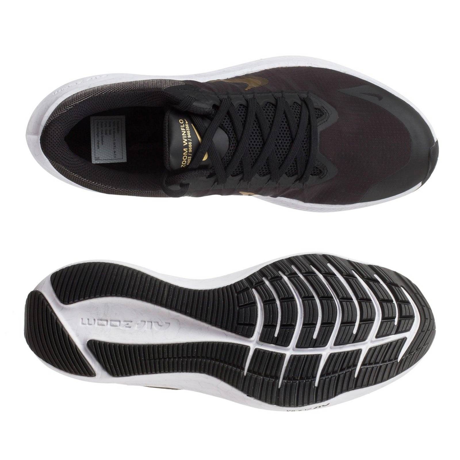 Tenis Nike Zoom Winflo 8 - CW3419009 - Negro - Hombre 