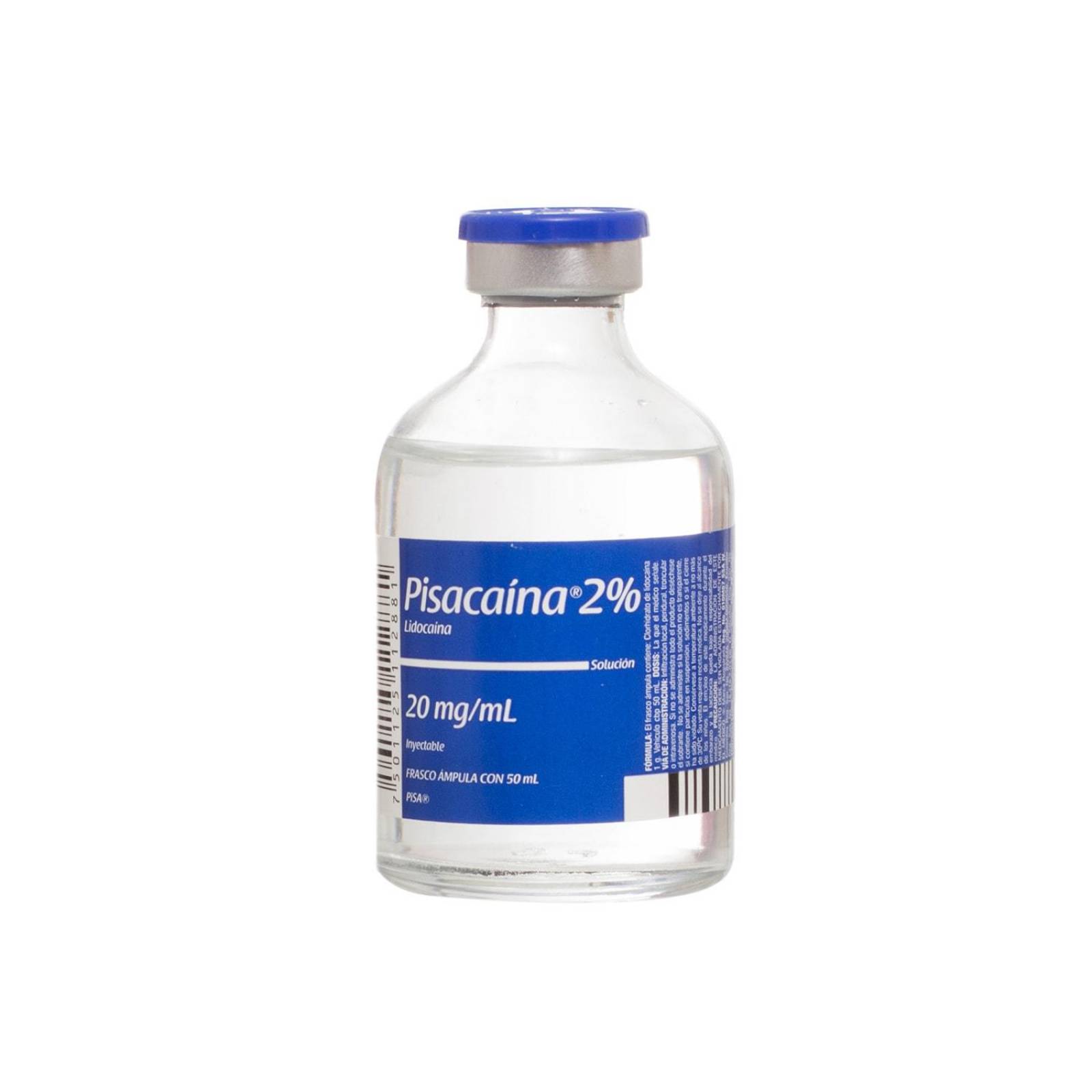 Anestesico Pisacaina 2% Inyectable 20mg/ml - Pisa 