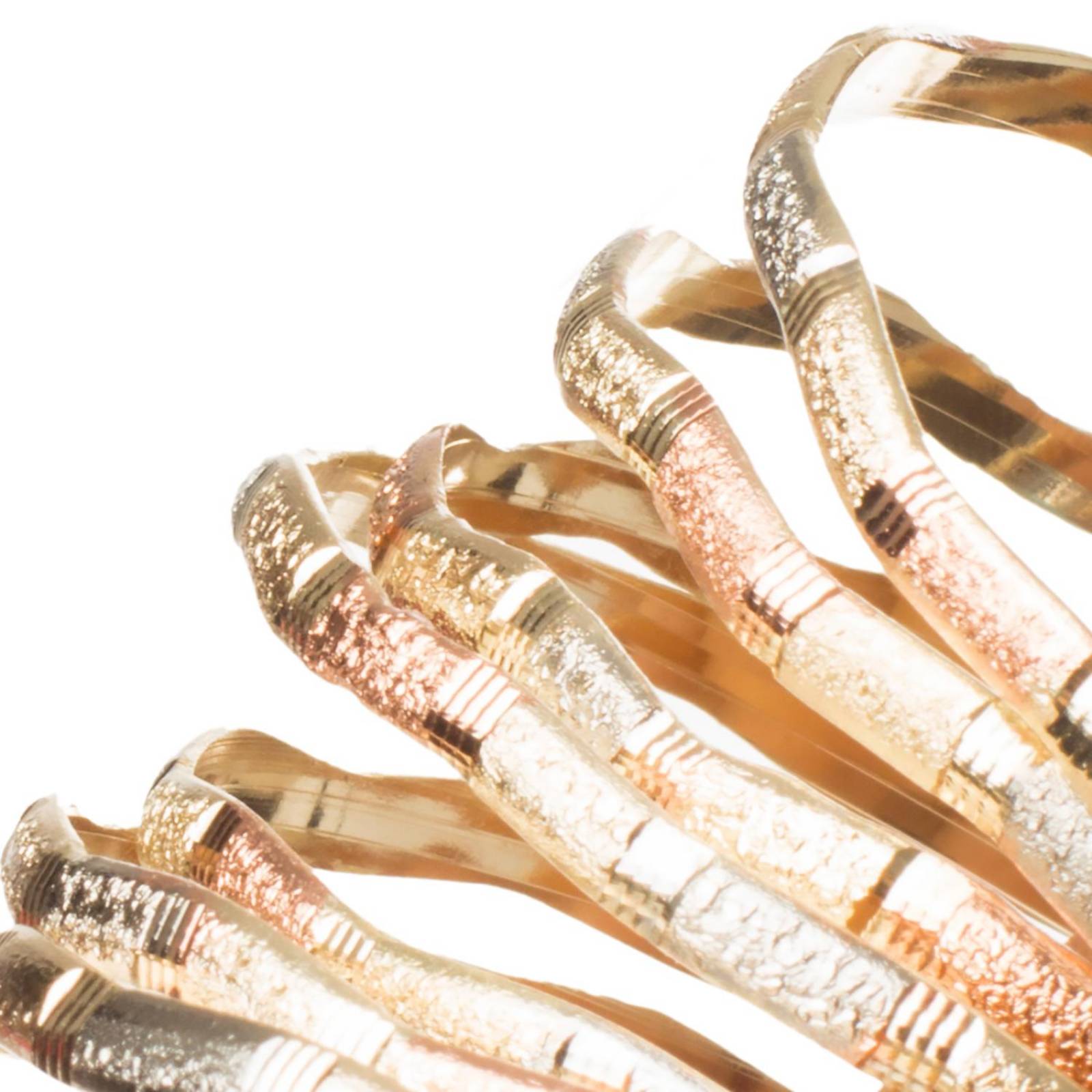 Pulsera Semanario 3 Oros ZigZag 3mm Chapa de Oro 18k Dorado