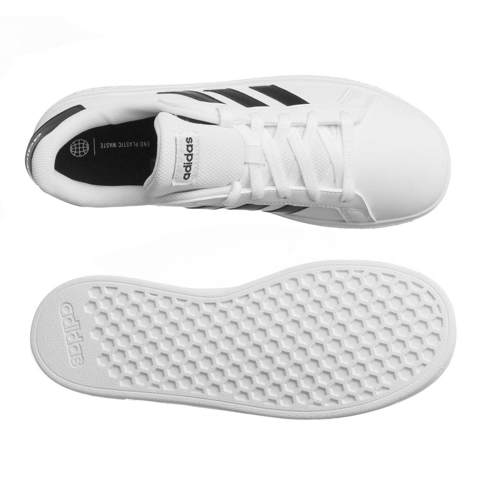 Tenis Adidas Grand Court 2.0 K - GW6511 - Blanco - Niños