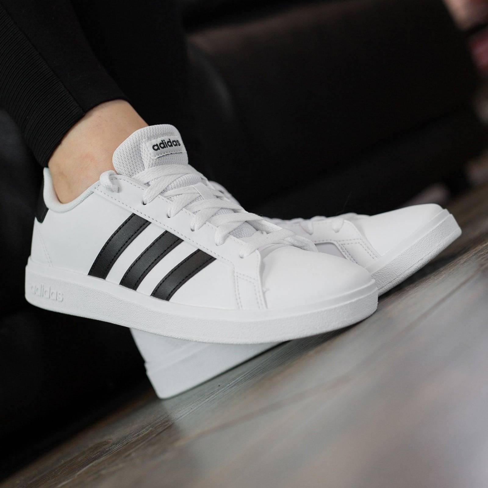 Tenis Adidas Grand Court 2.0 K - GW6511 - Blanco - Niños