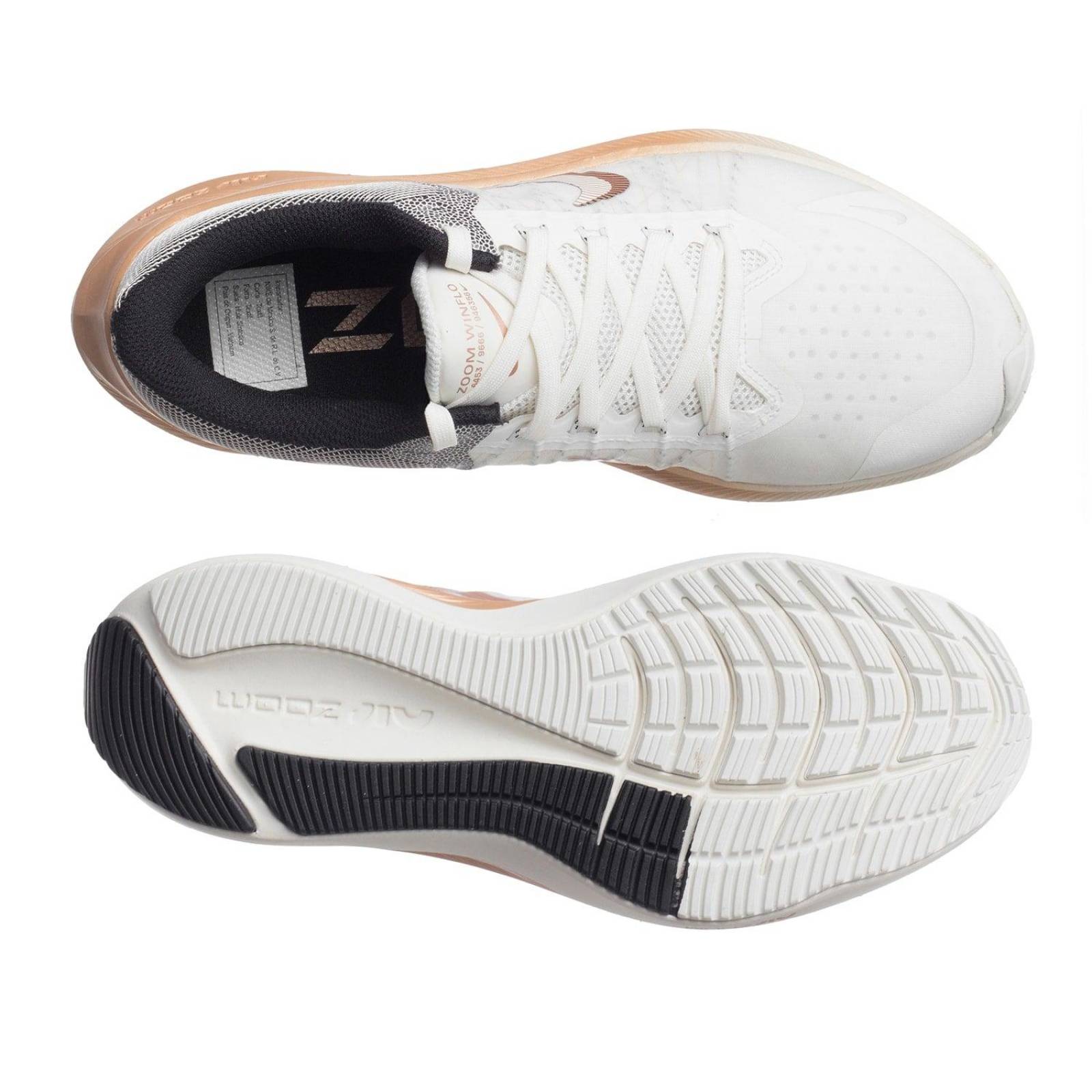 Tenis Nike Zoom Winflo 8 Premium - DA3056101 - Blanco - Mujer 