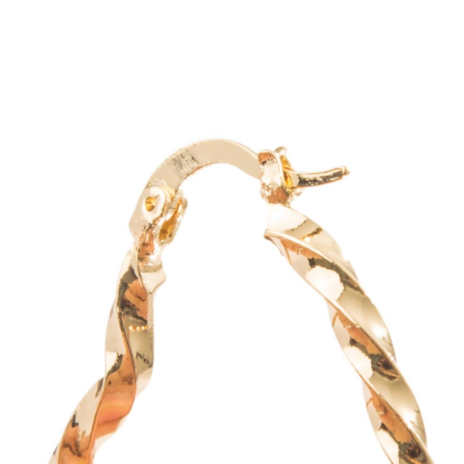 Aretes Arracadas Coqueta de Corazón 3mm Chapa de Oro 18k 