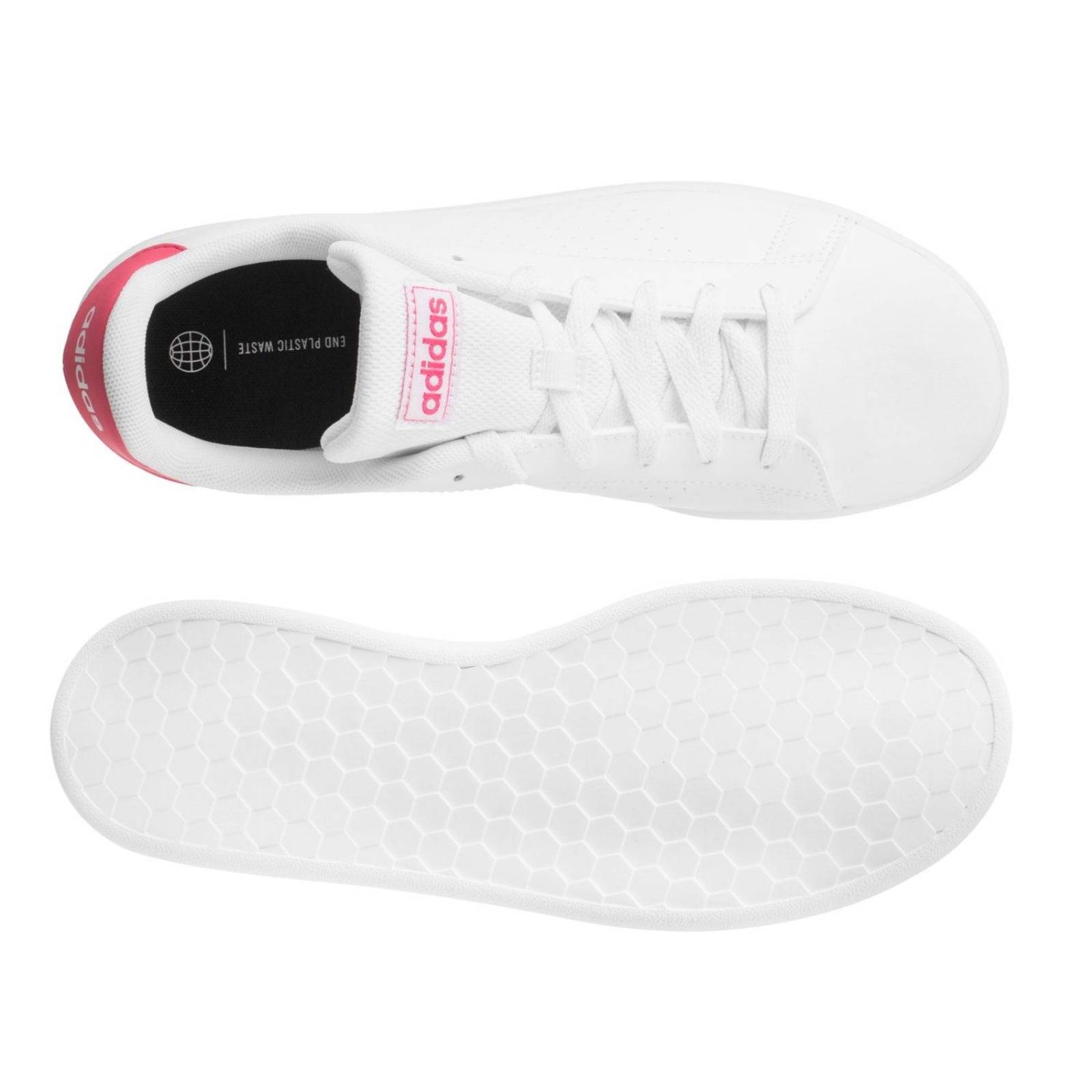 Tenis Adidas Advantage K - GY6996 - Blanco - Joven 