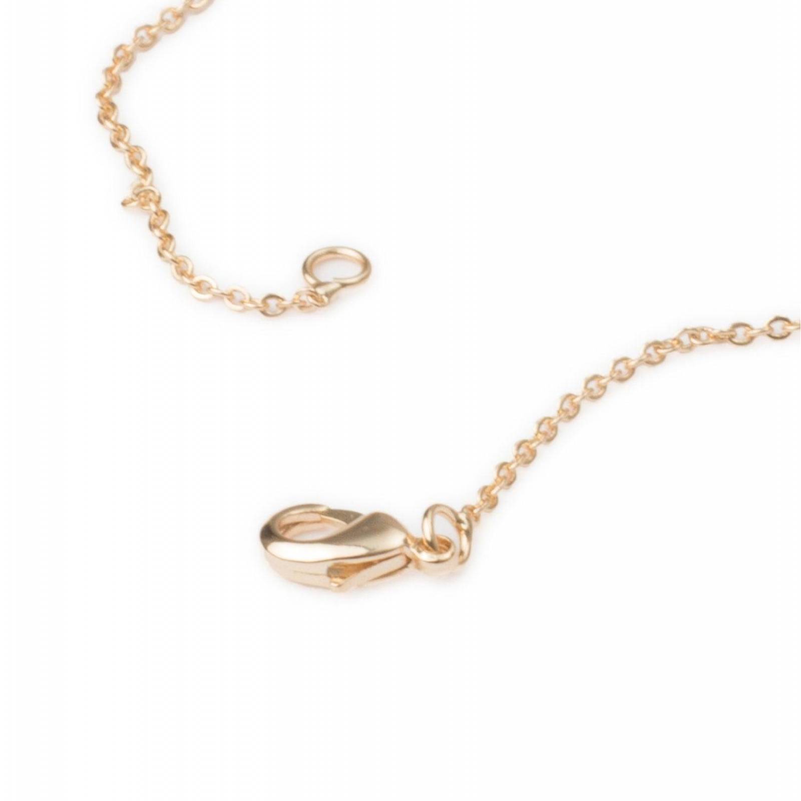 Collar Gargantilla con Dije Baúl de Corazón Chapa de Oro 18k