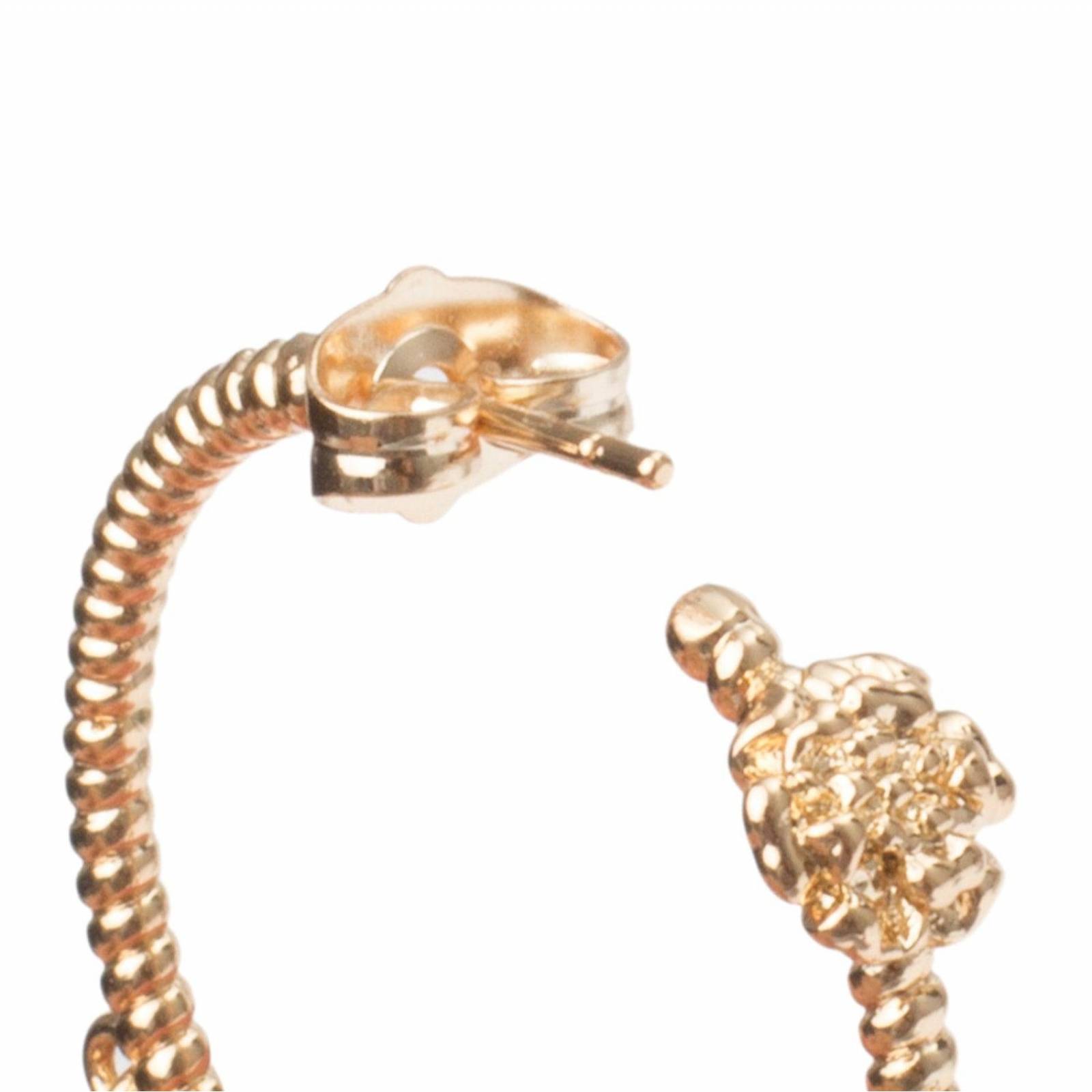 Aretes Arracadas Coqueta Corazón Estrella Y Cruz Chapa de Oro 18k 