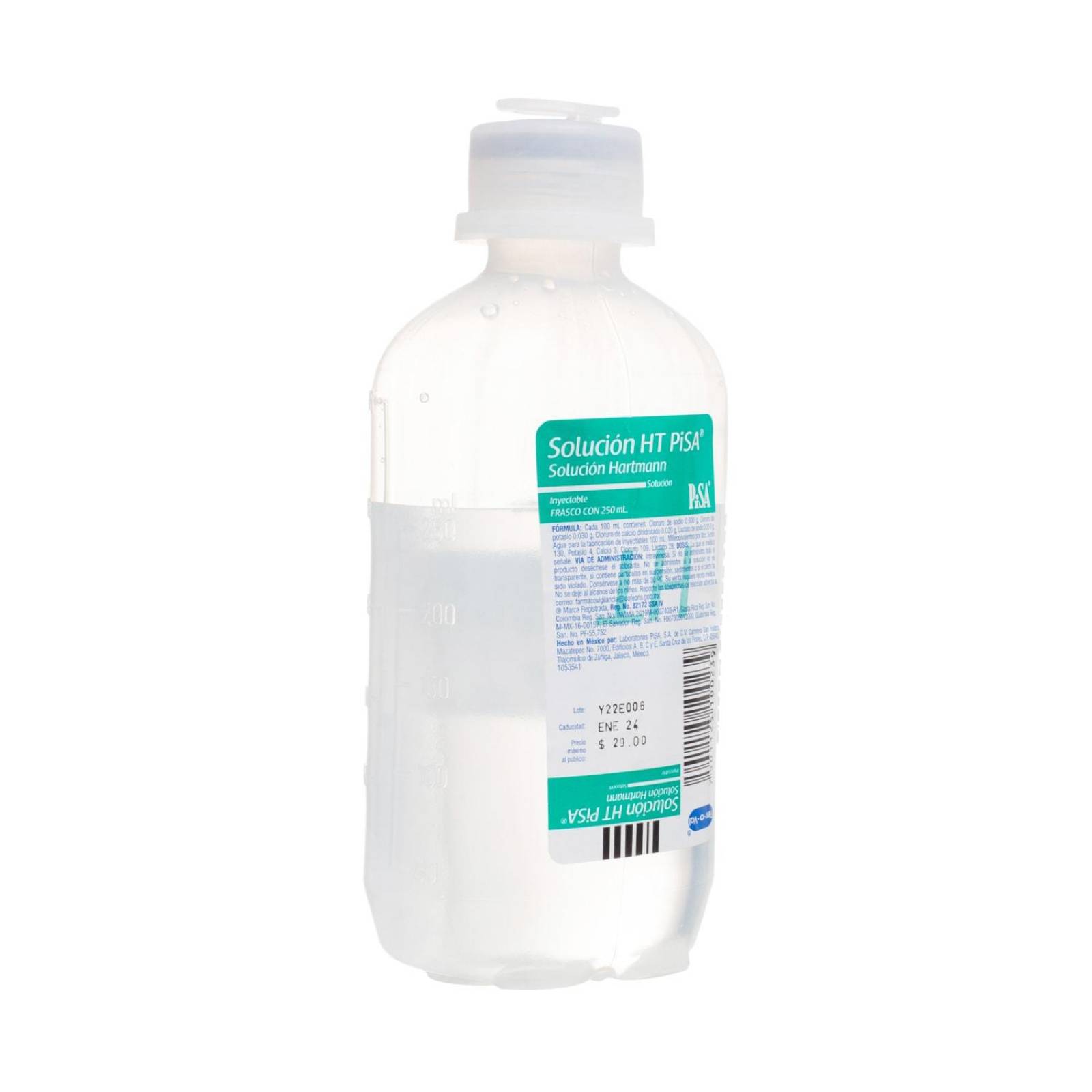 Solucion Suero HT Hartmann Inyectable 250ml - Pisa 