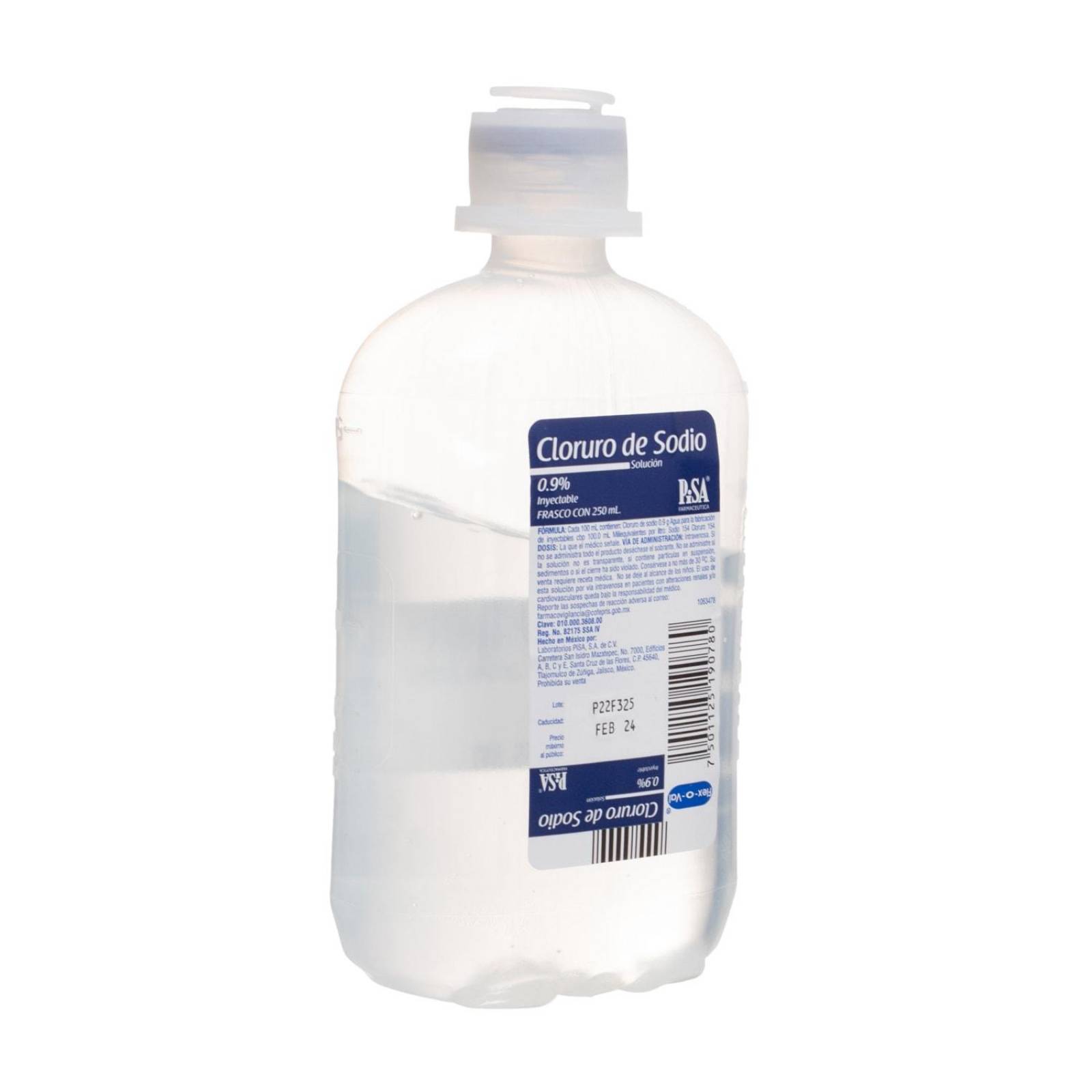 Solucion CS Cloruro de Sodio 0.9% Inyectable 250ml - Pisa