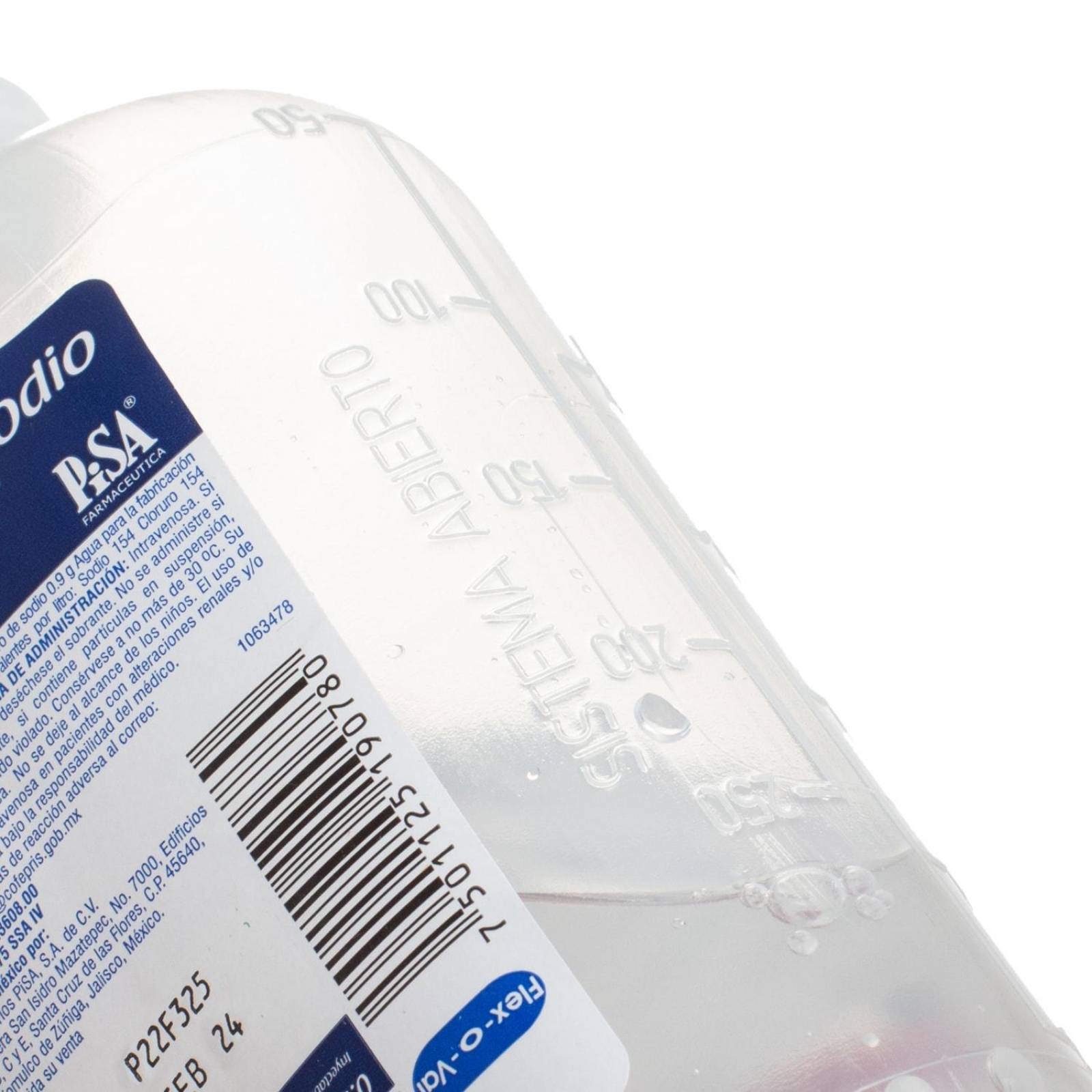 Solucion CS Cloruro de Sodio 0.9% Inyectable 250ml - Pisa