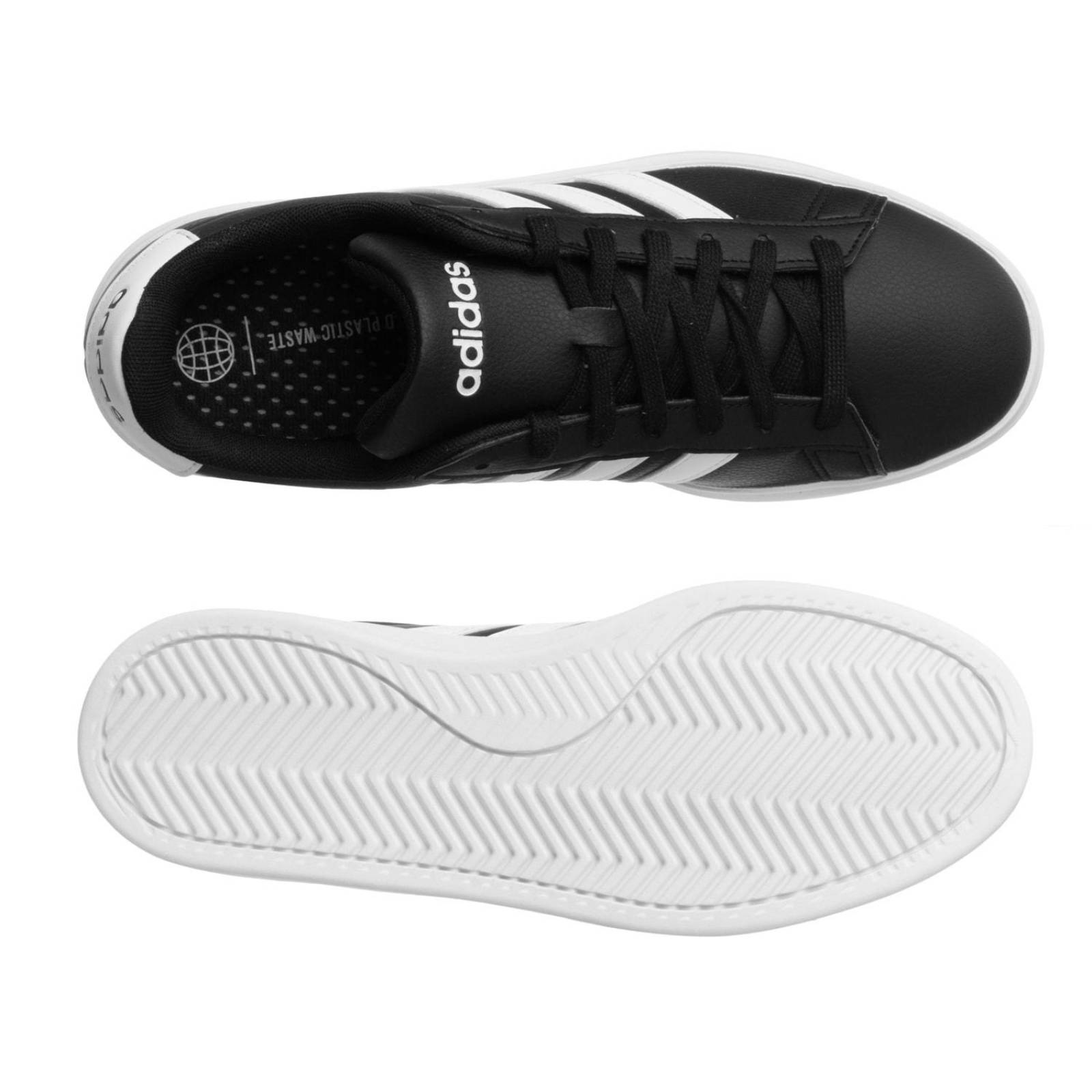Tenis Adidas Grand Court 2.0 - GW9196 - Negro - Hombre 