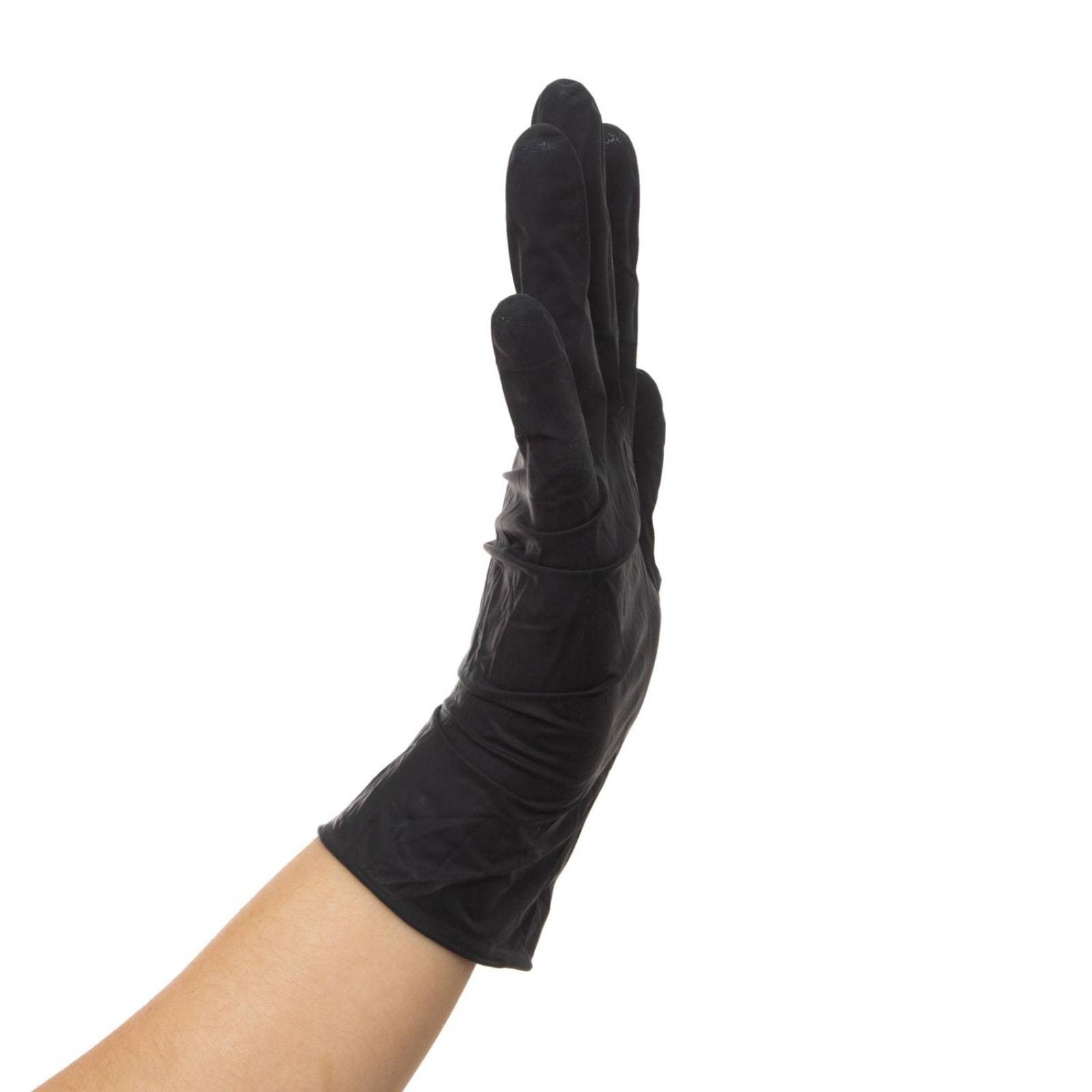 Guante de Látex Plus No Estéril Negro 100pz - Ambiderm S