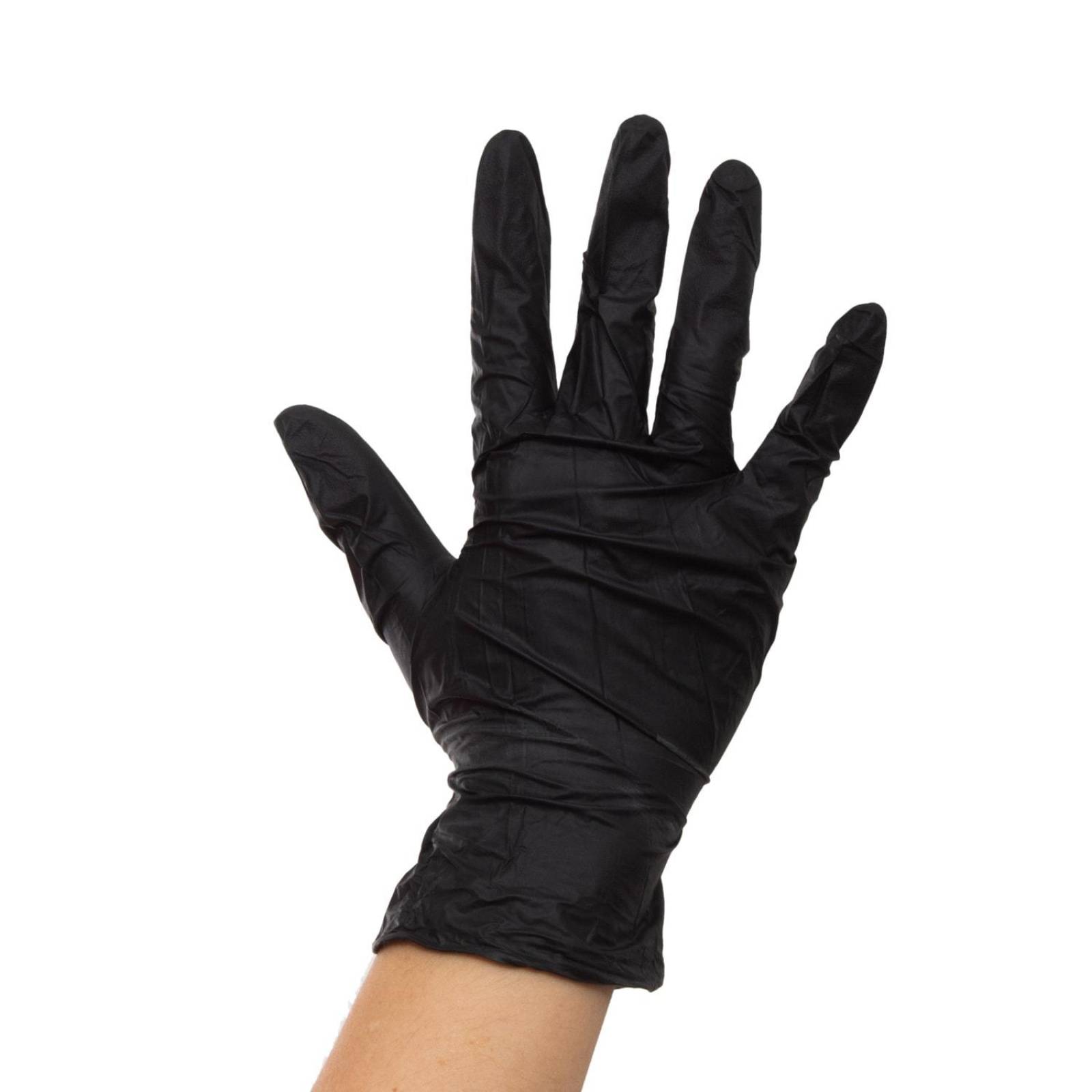 Guante de Nitrilo No Estéril Negro 100pz - Ambiderm 