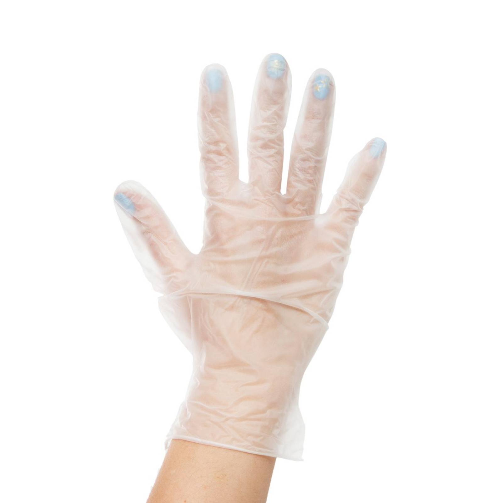 Guante de Vinyl No Estéril Sin Polvo 100pz - Ambiderm Blanco