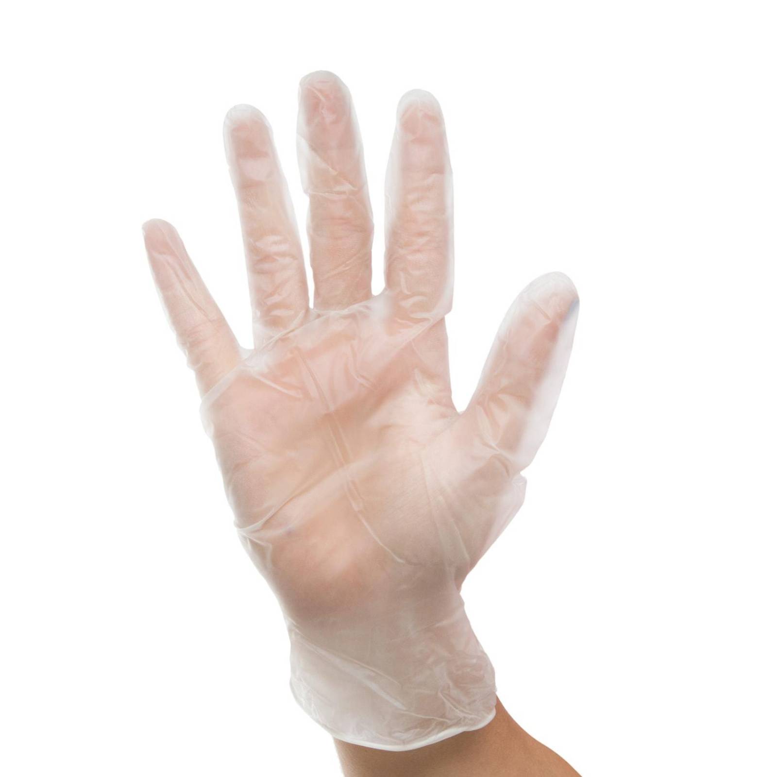 Guante de Vinyl No Estéril Sin Polvo 100pz - Ambiderm Blanco