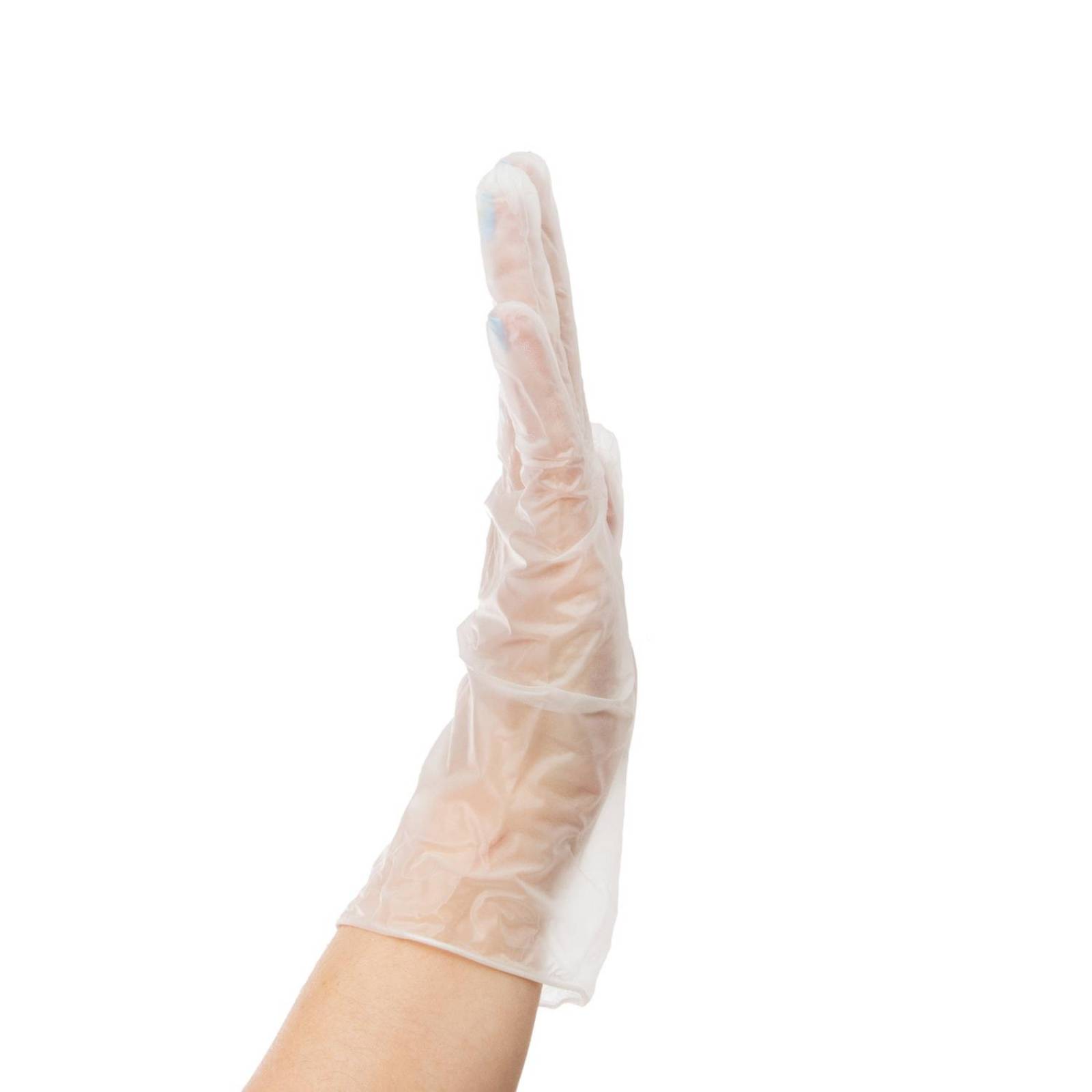 Guante de Vinyl No Estéril Sin Polvo 100pz - Ambiderm Blanco