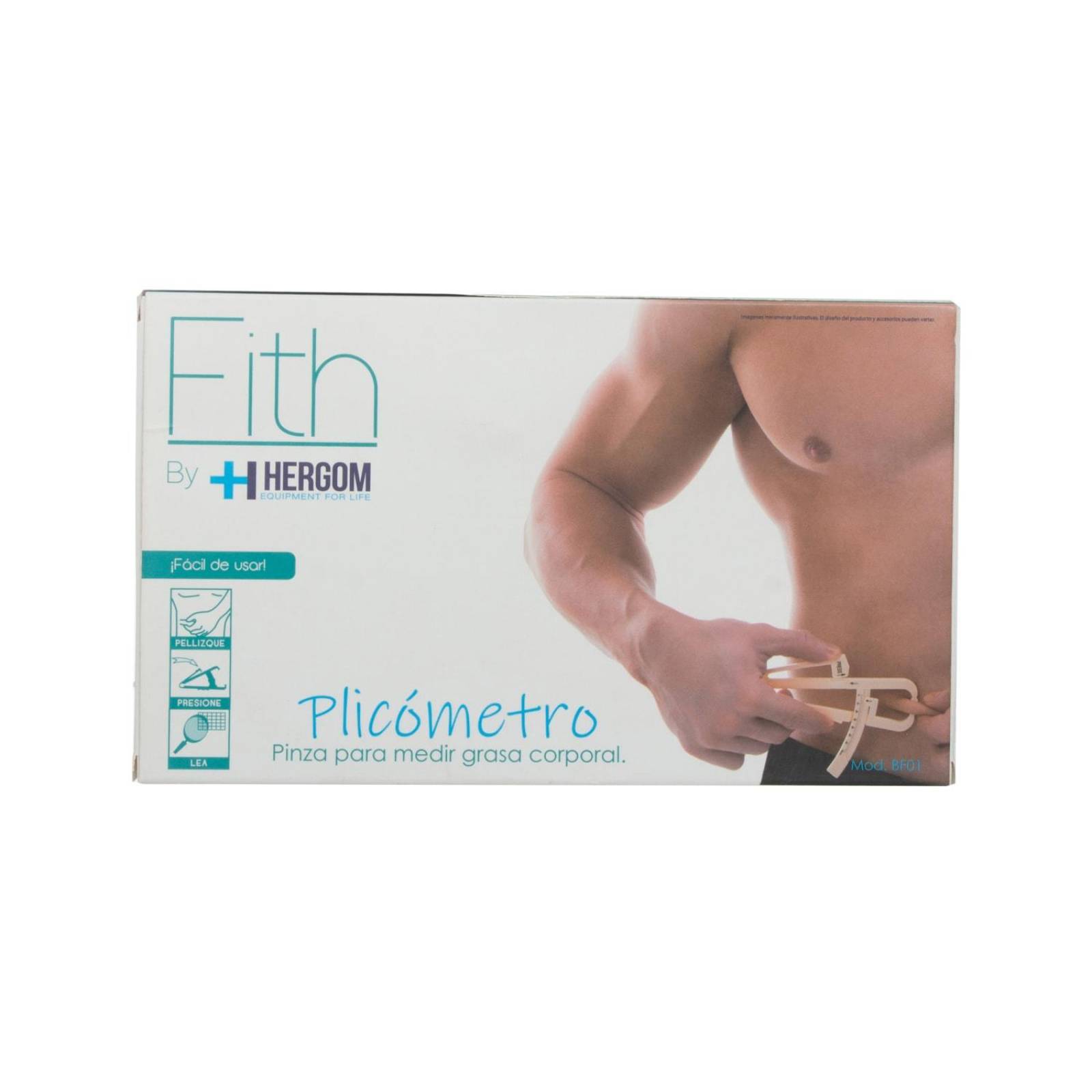 Plicometro Manual Nutricional BF01 Plástico - Hergom