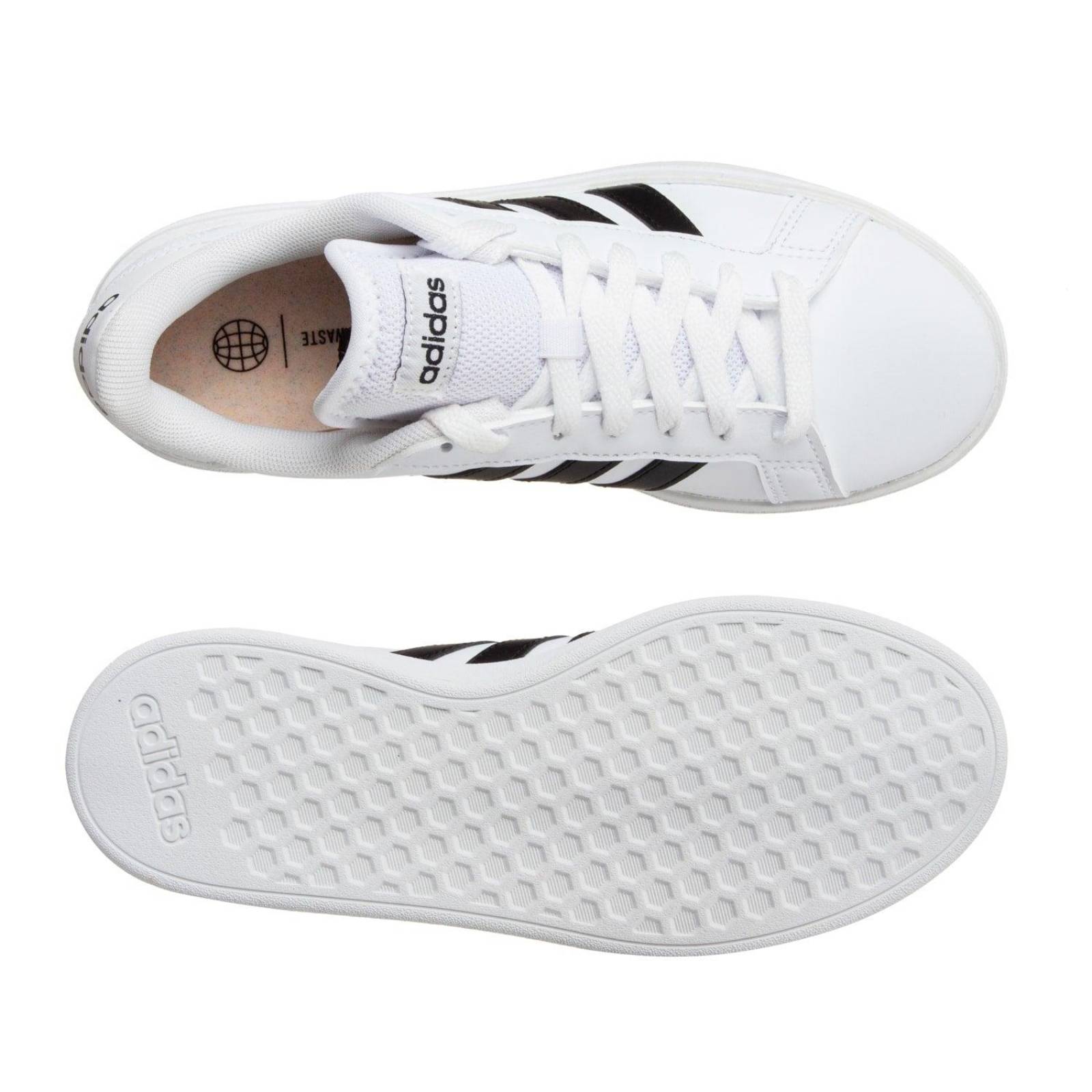 Tenis Adidas Grand Court Base 2.0 - GW9261 - Blanco - Mujer 