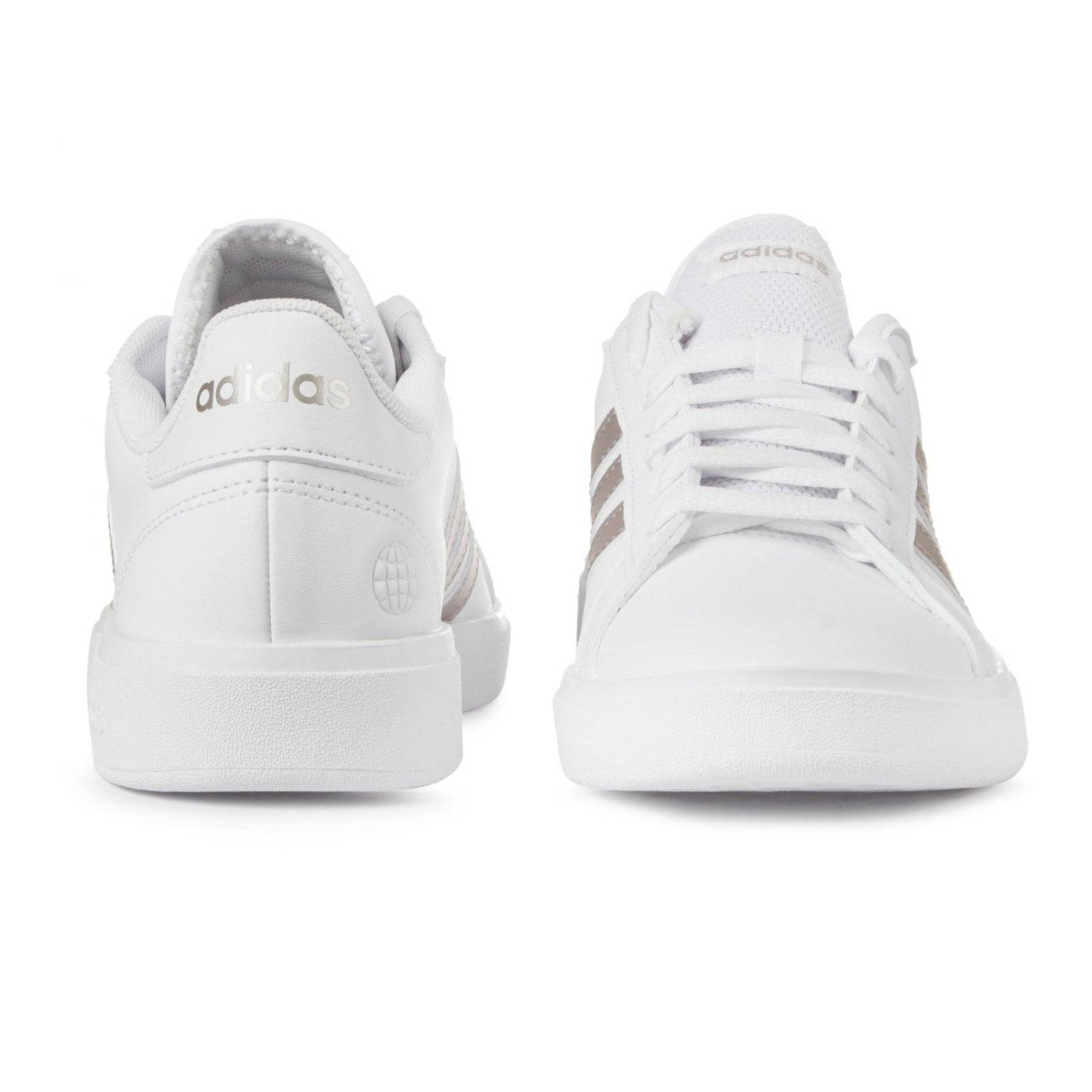 Tenis Adidas Grand Court Base 2.0 - GW9263 - Blanco - Mujer 