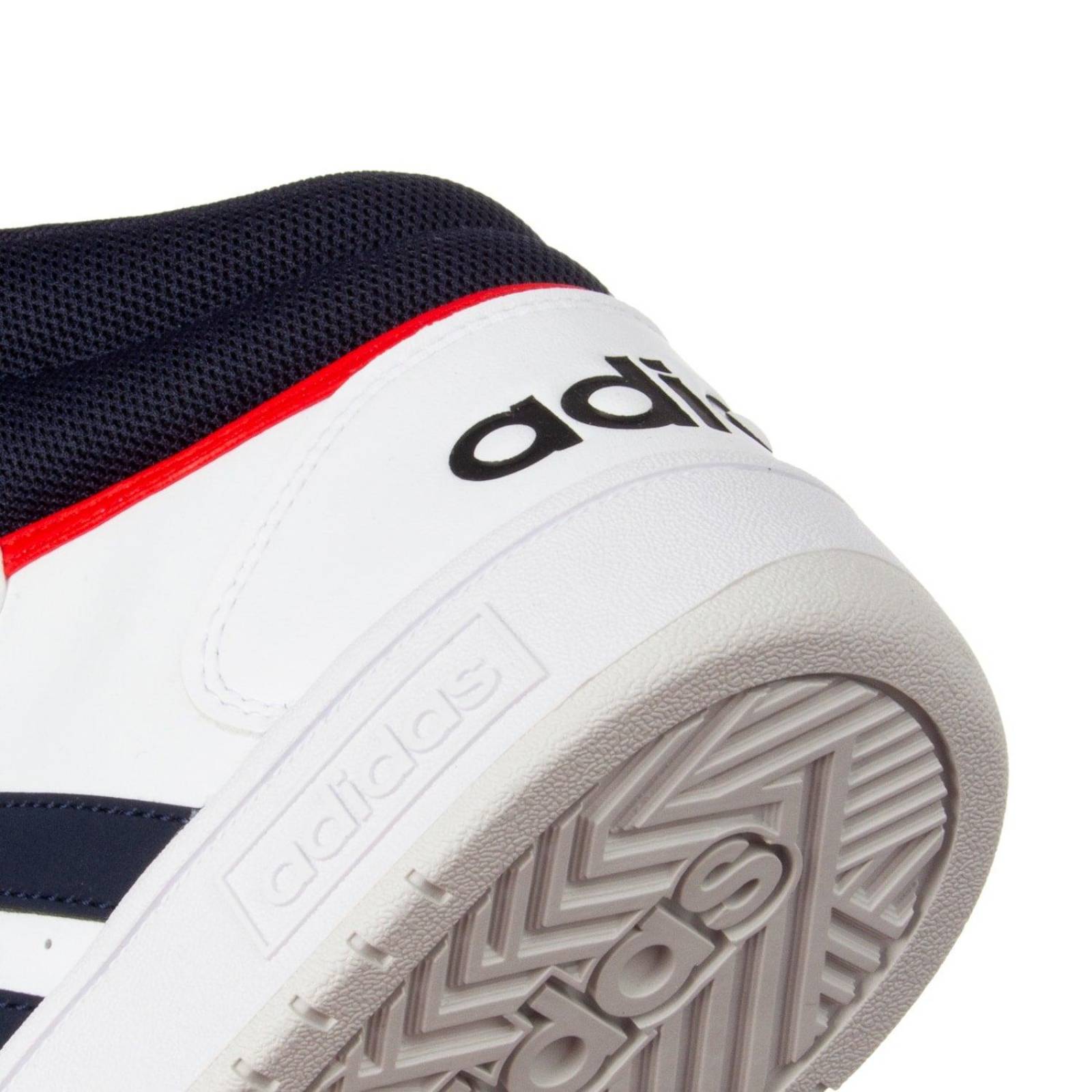 Tenis Adidas Hoops 3.0 Mid - GY5543 - Blanco - Hombre 