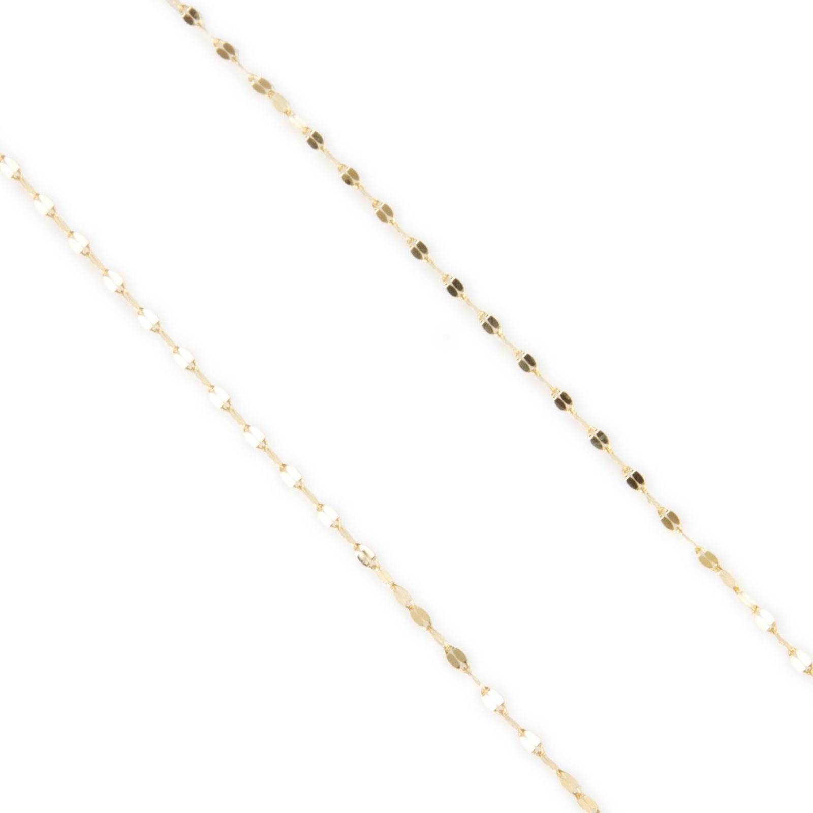 Dije Inicial / Letra y Zirconias + Cadena Grano de Café Oro Italiano Solido 10k Dorado