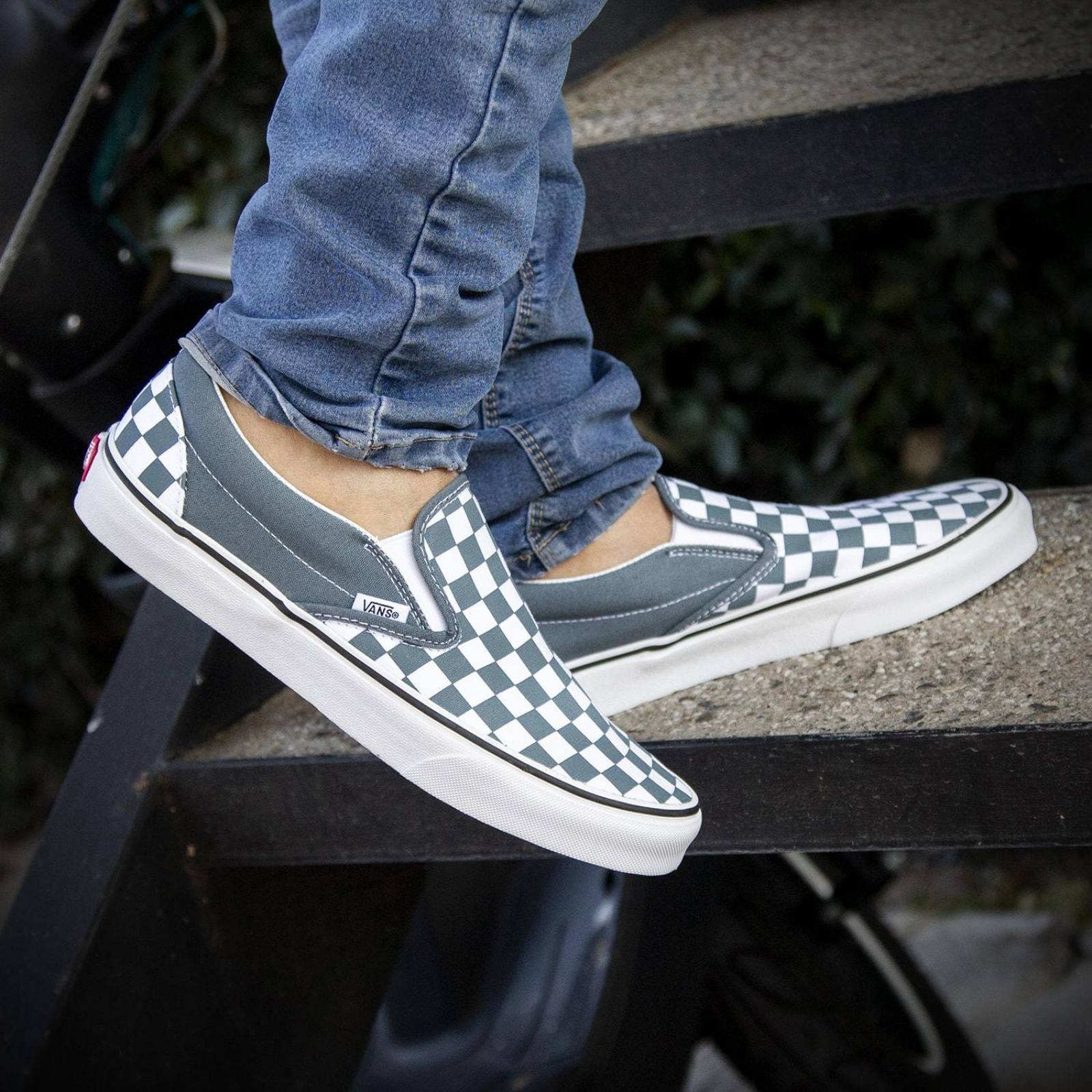 Tênis Slip Vans Slip On Azules Tenis Vans Classic Slip On