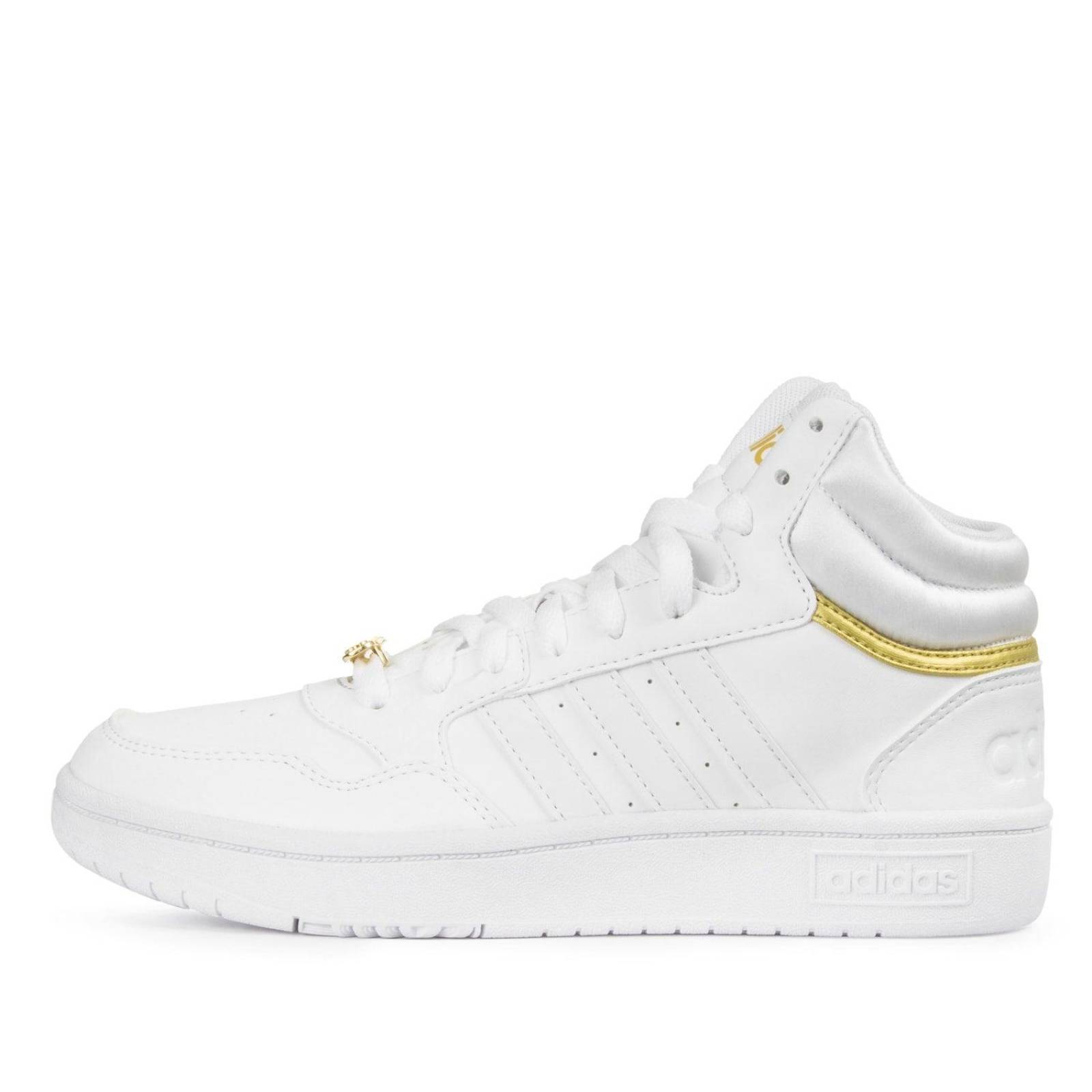 Tenis Adidas Hoops 3.0 Mid - GY4752 - Blanco - Mujer 
