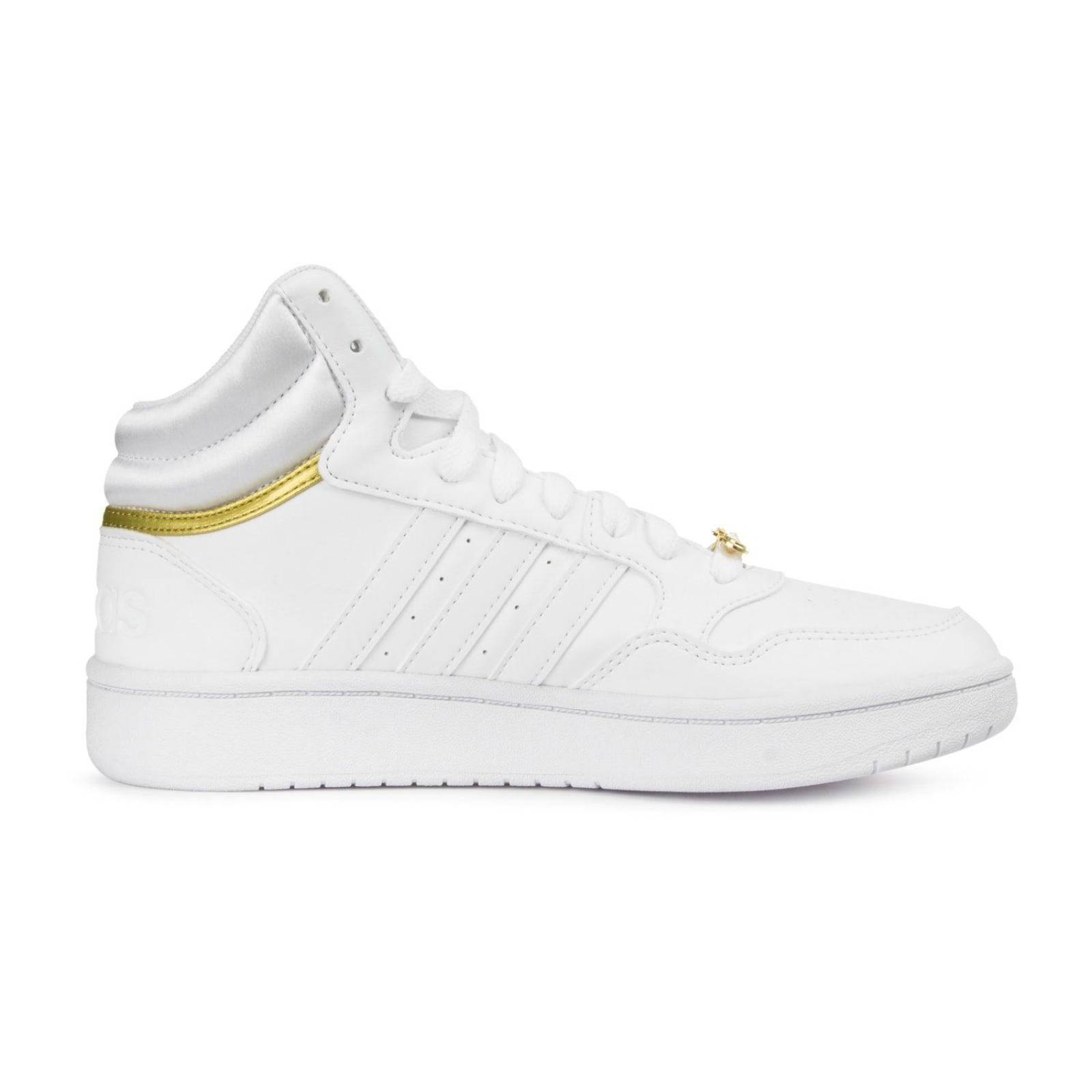Tenis Adidas Hoops 3.0 Mid - GY4752 - Blanco - Mujer 