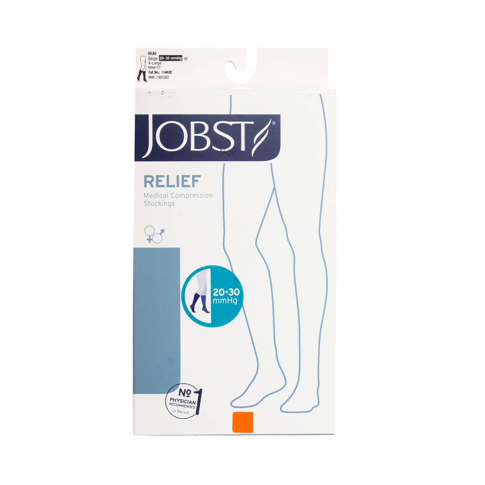 Tobimedia con Punta Compresión Media 20-30 Beige Hombre - Jobst XL