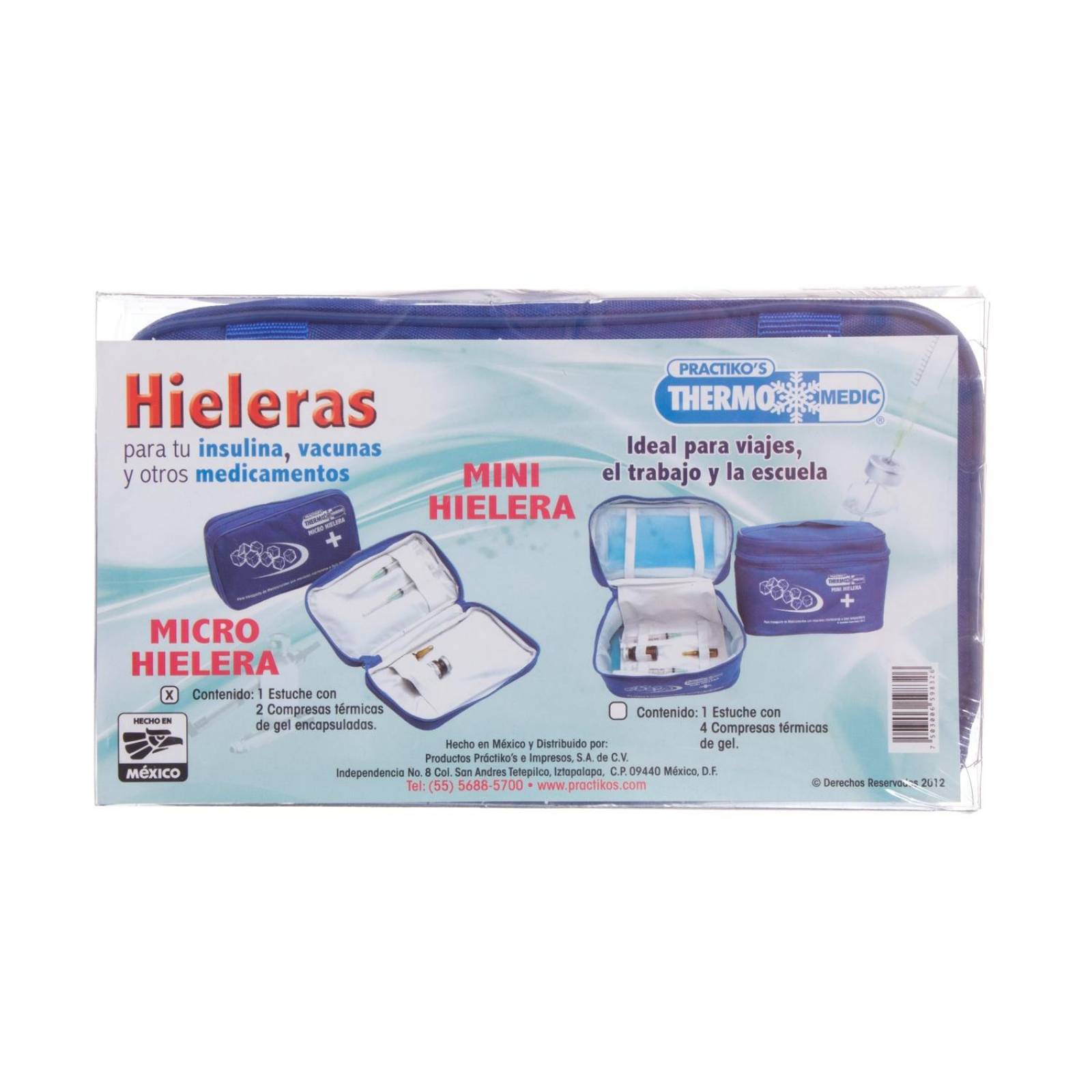 Porta Insulina Hielera con Gel Frio Micro - Practikos