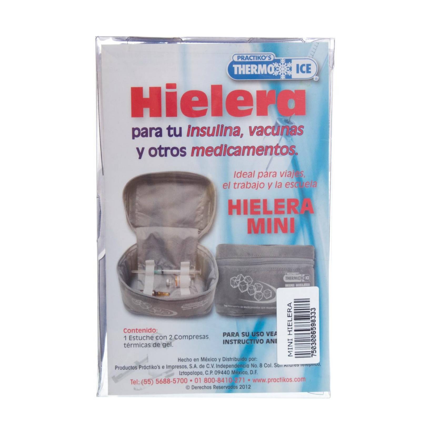 Porta Insulina Hielera con Gel Frio Mini - Practikos 