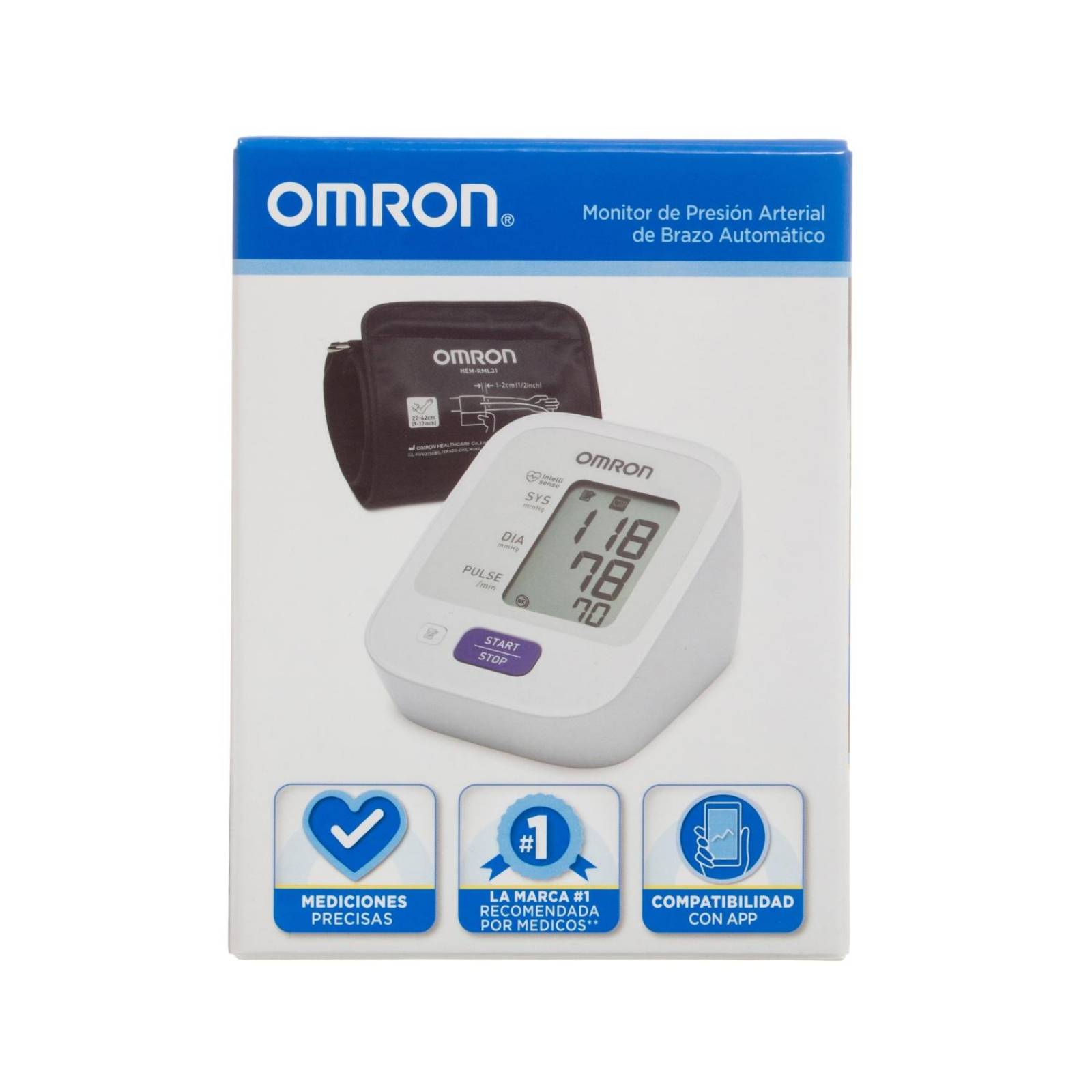 Baumanómetro Automático de Brazo HEM-7122 - Omron