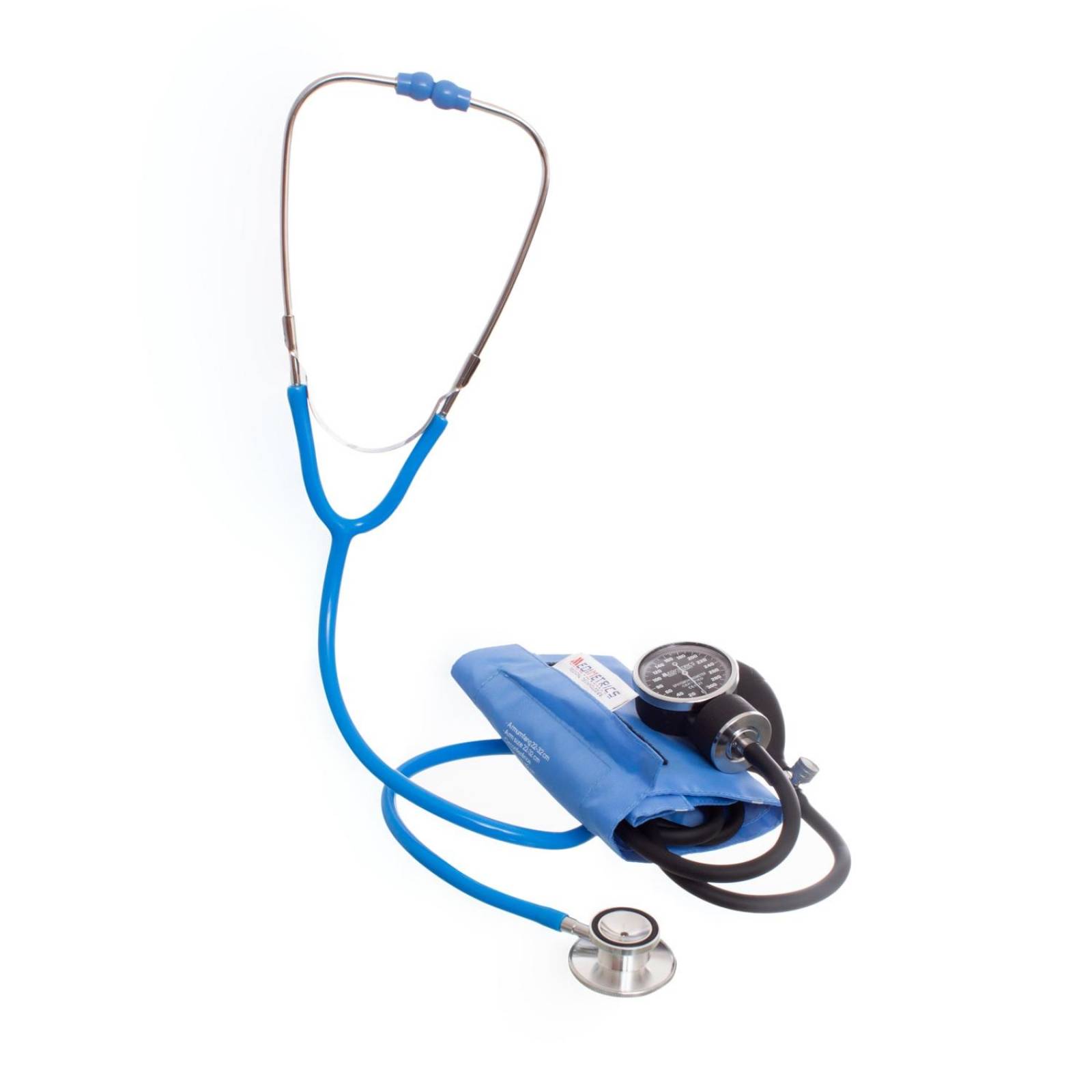 Baumanómetro con Estetoscopio Duplex 5881 - Medimetrics Azul cielo