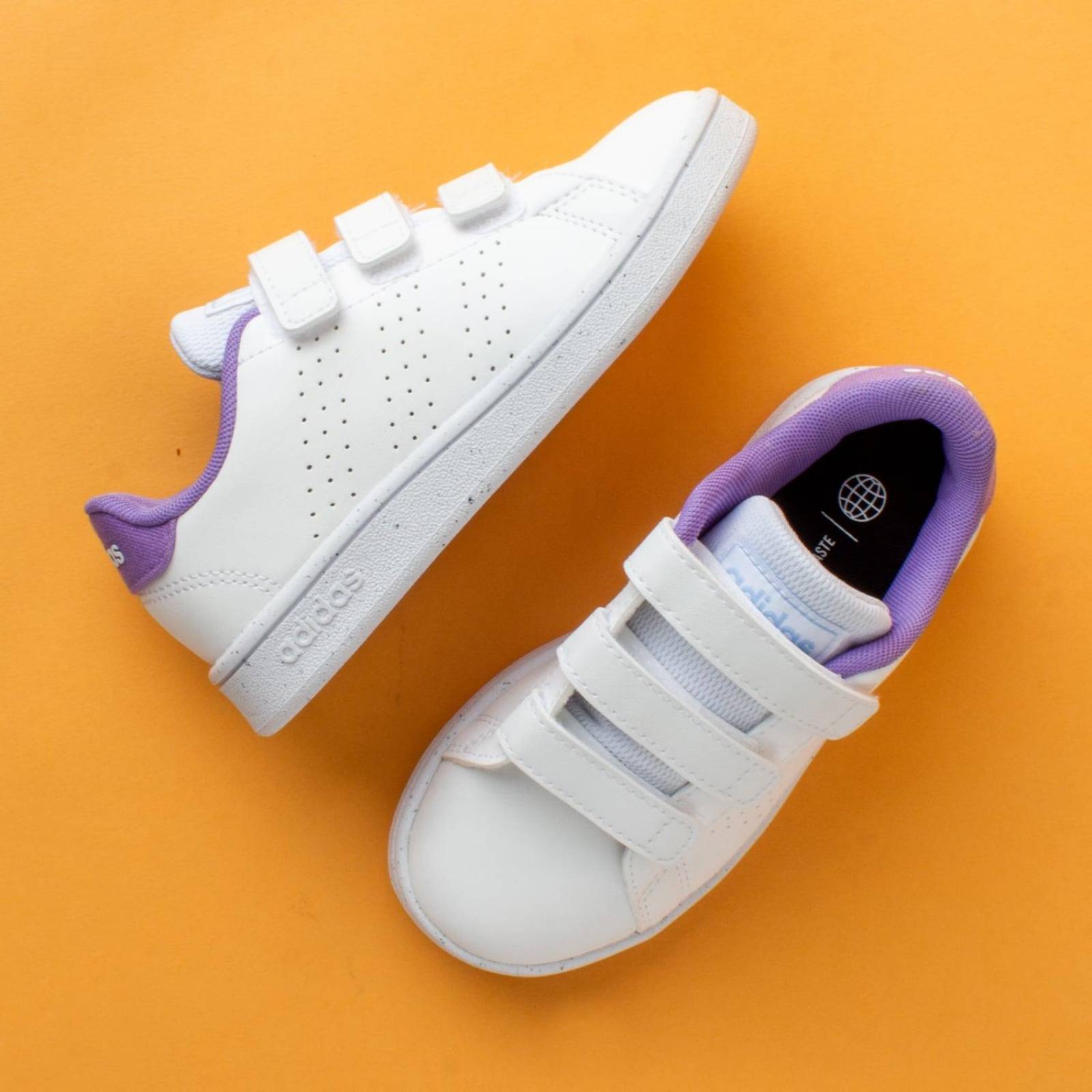 Tenis Adidas Advantage CF C - H06210 - Blanco - Niños 