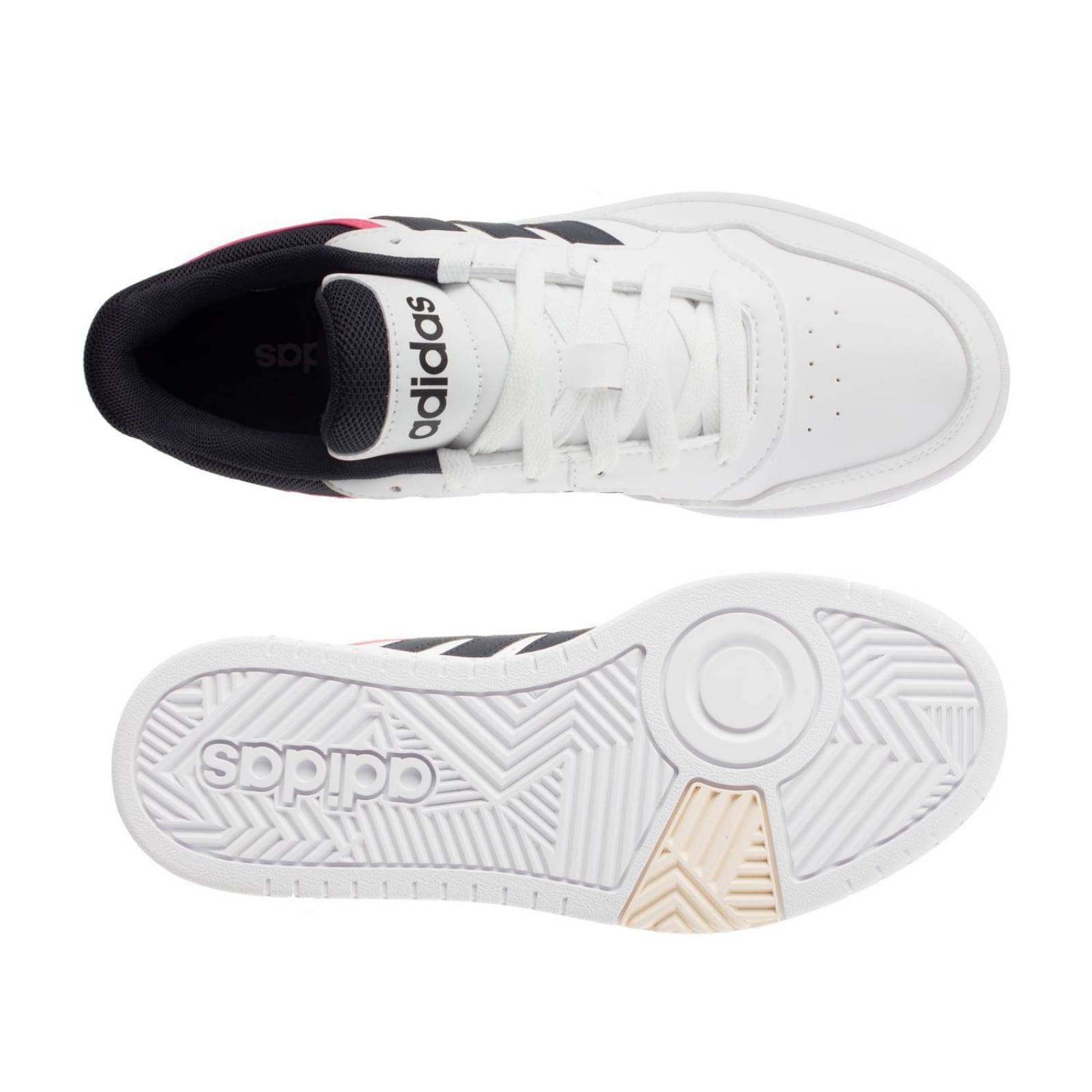 Tenis Adidas Hoops 3.0 - GW3037 - Blanco - Mujer 