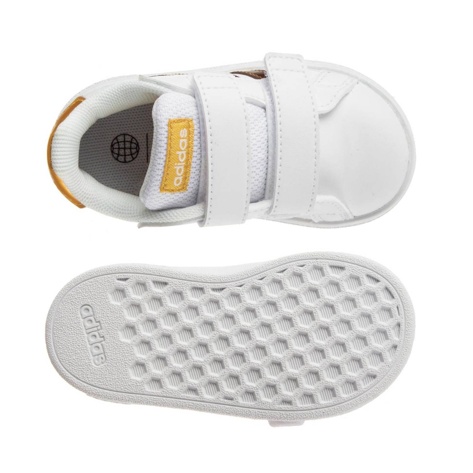 Tenis Adidas Grand Court 2.0 I - GY2576 - Blanco - Bebes