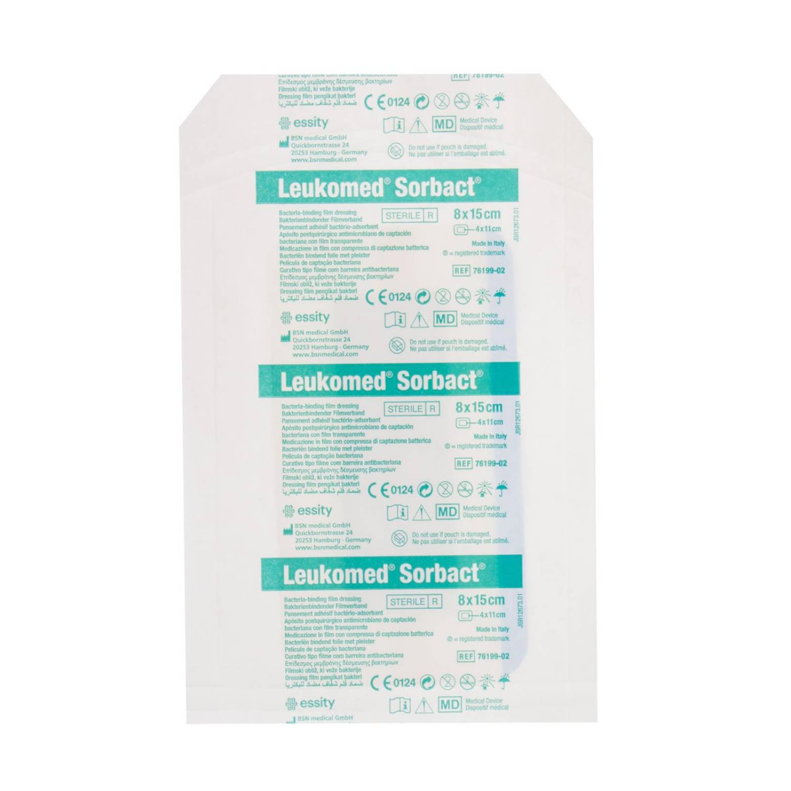 Apósito Leukomed Sorbact Antimicrobiano 8x15cm - BSN 