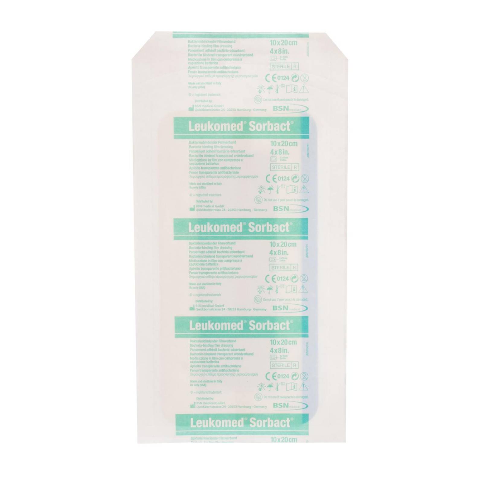 Apósito Leukomed Sorbact Antimicrobiano 10x20cm - BSN 