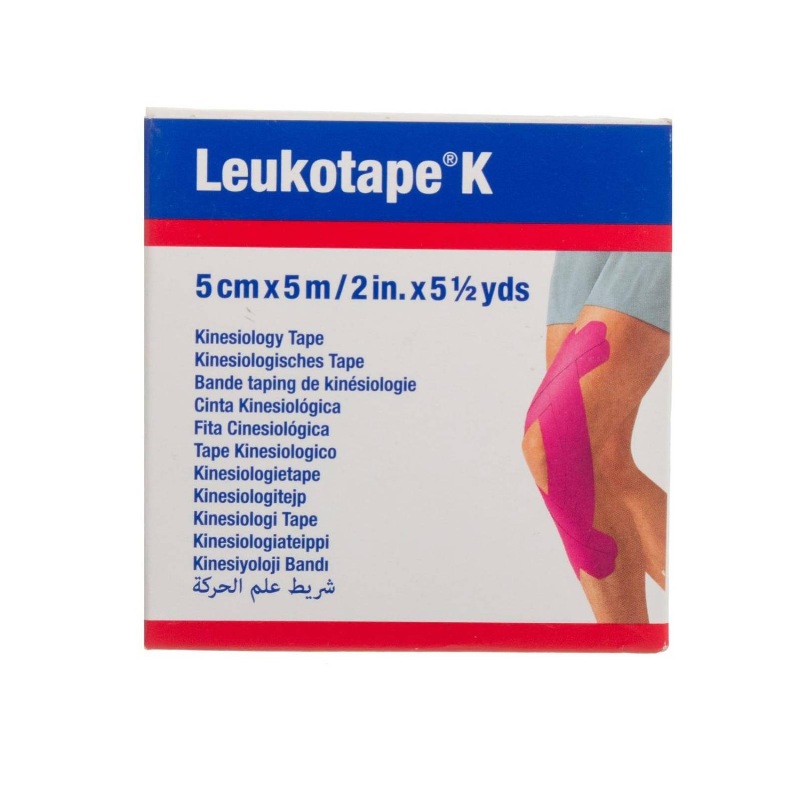 Cinta Kinesiológica Leukotape K 5cmx5m - BSN Rosa