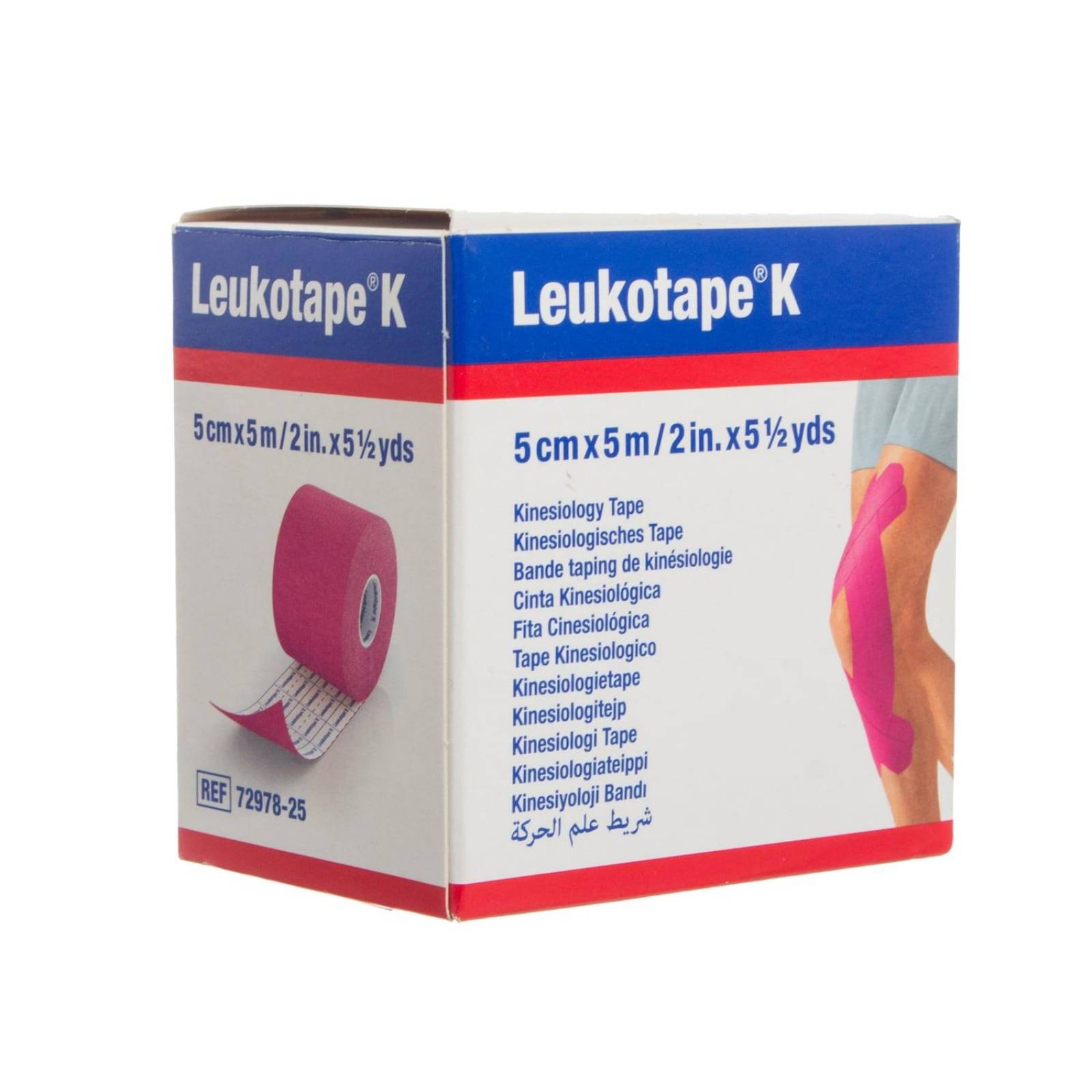 Cinta Kinesiológica Leukotape K 5cmx5m - BSN Rosa