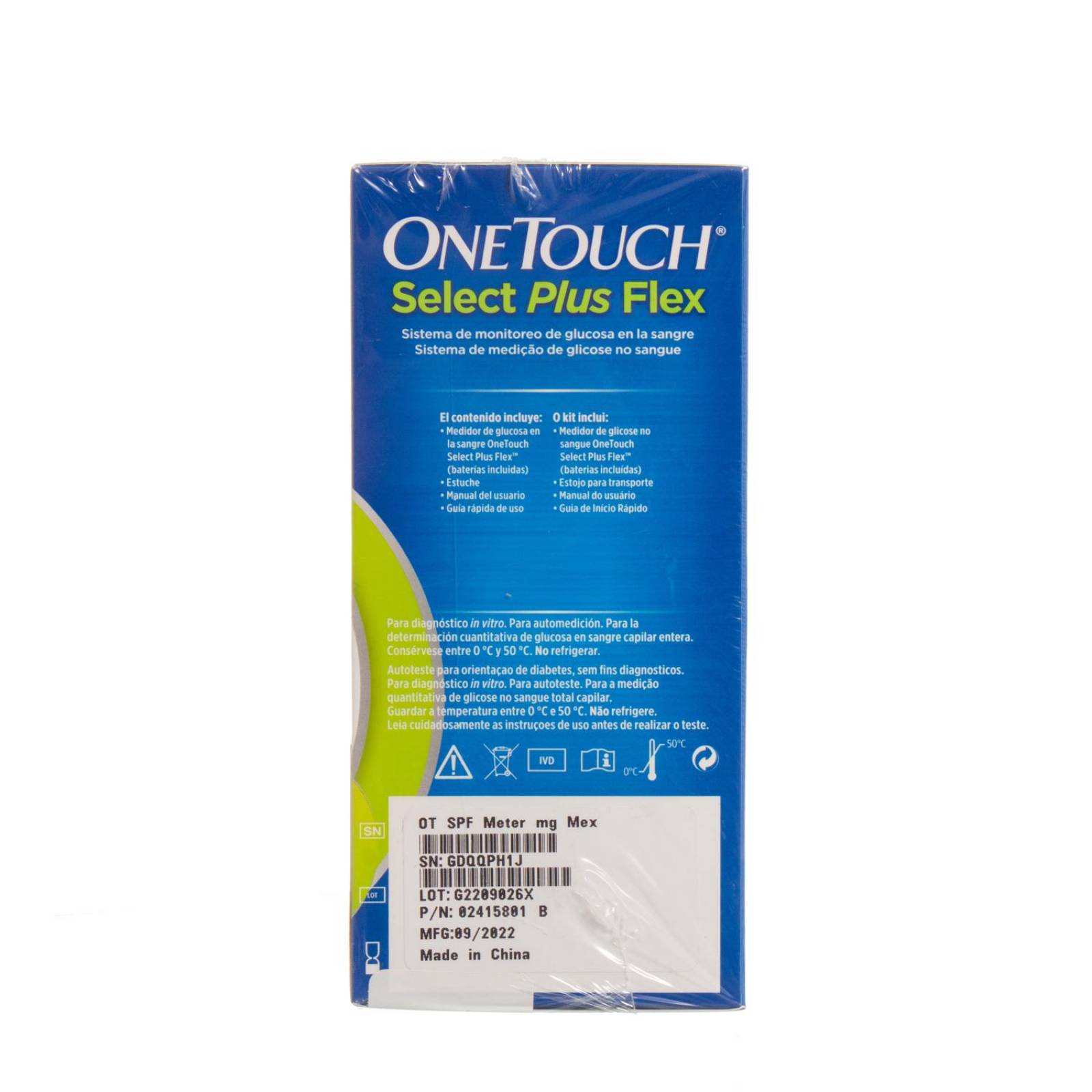 Glucometro Medidor de Glucosa - Select Plus Flex - OneTouch 