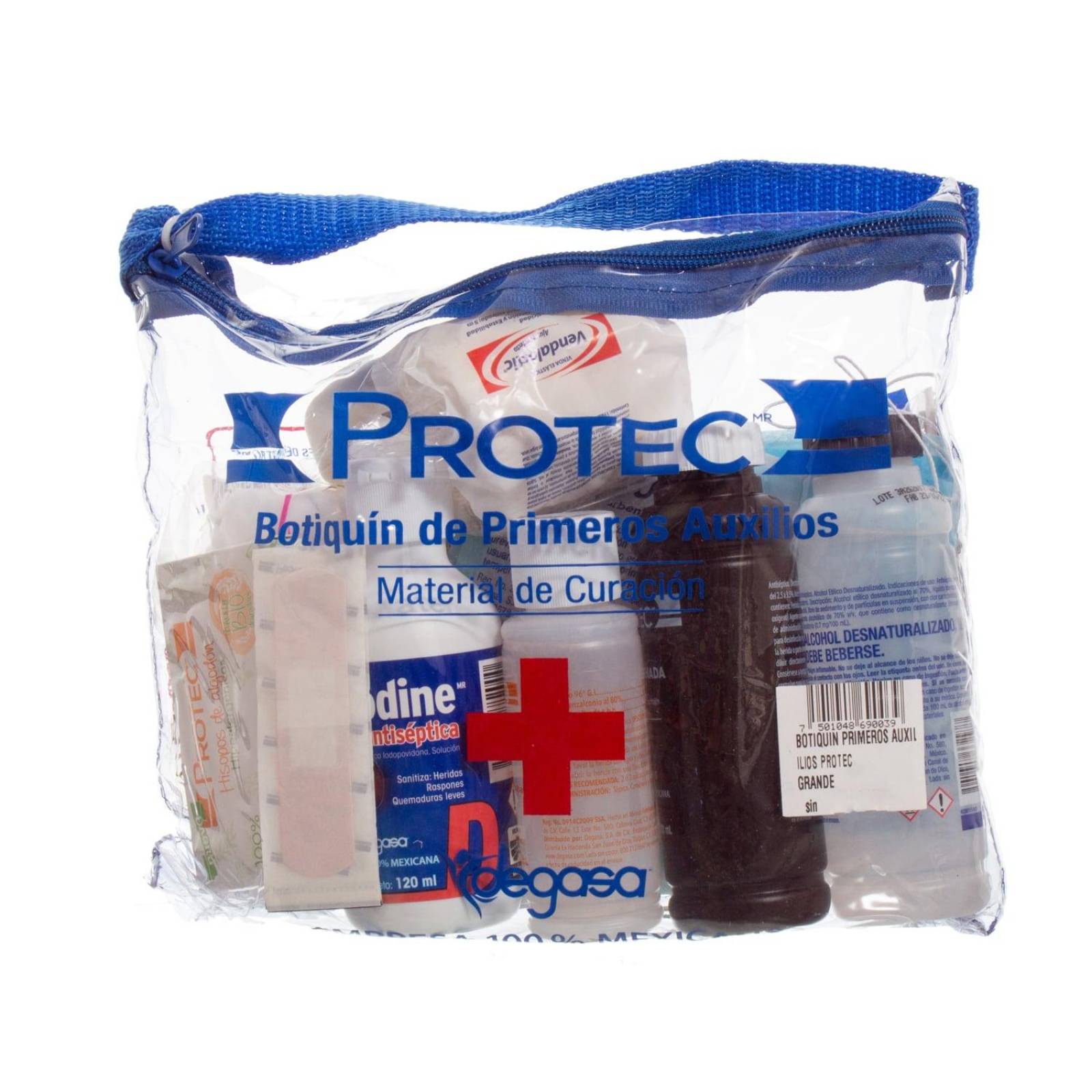 Botiquin Primeros Auxilios Grande - 12 piezas - Protec