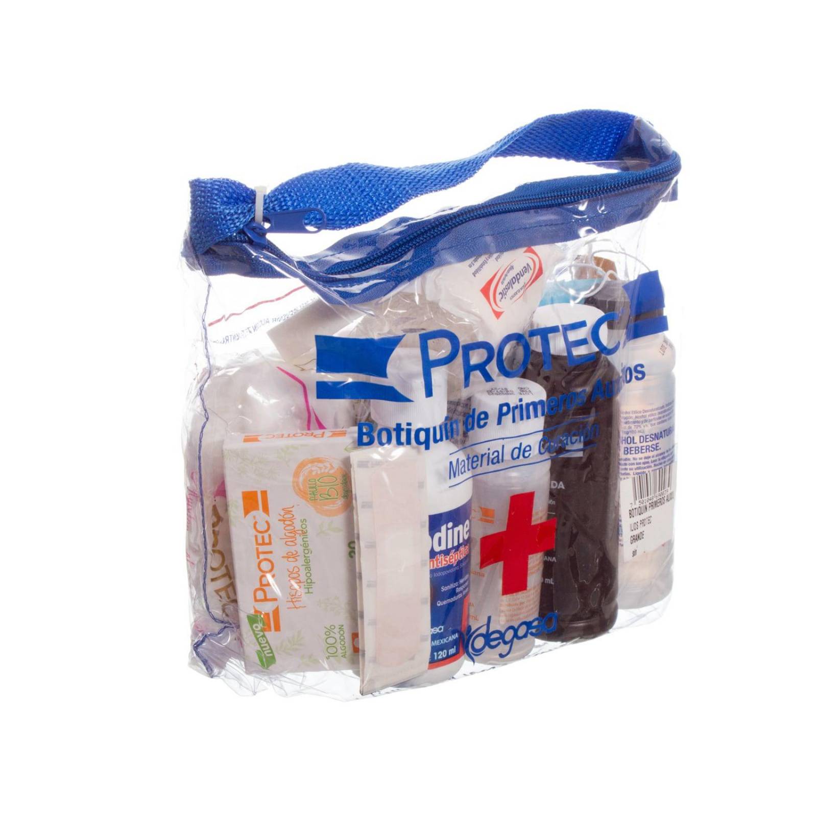 Botiquin Primeros Auxilios Grande - 12 piezas - Protec