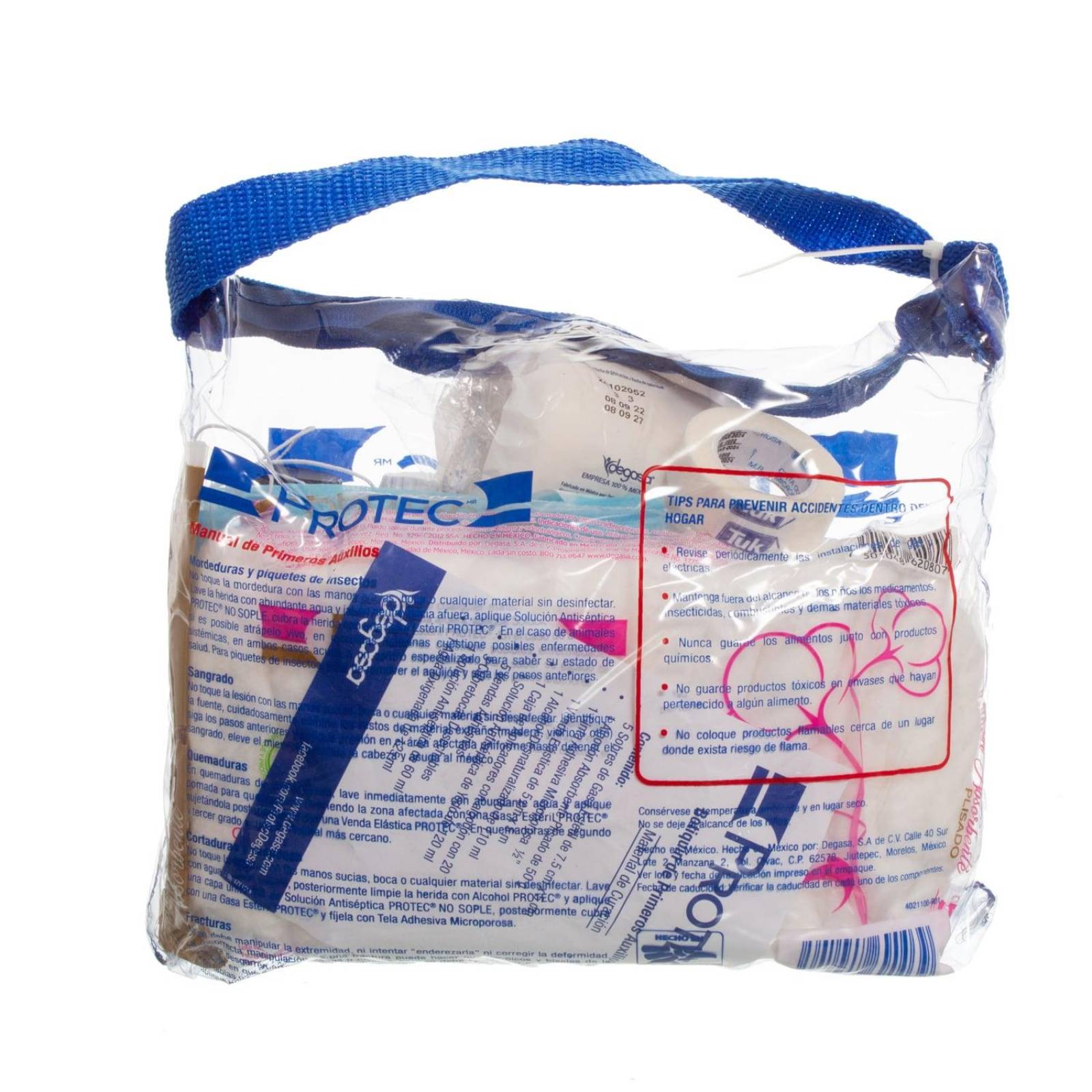 Botiquin Primeros Auxilios Grande - 12 piezas - Protec