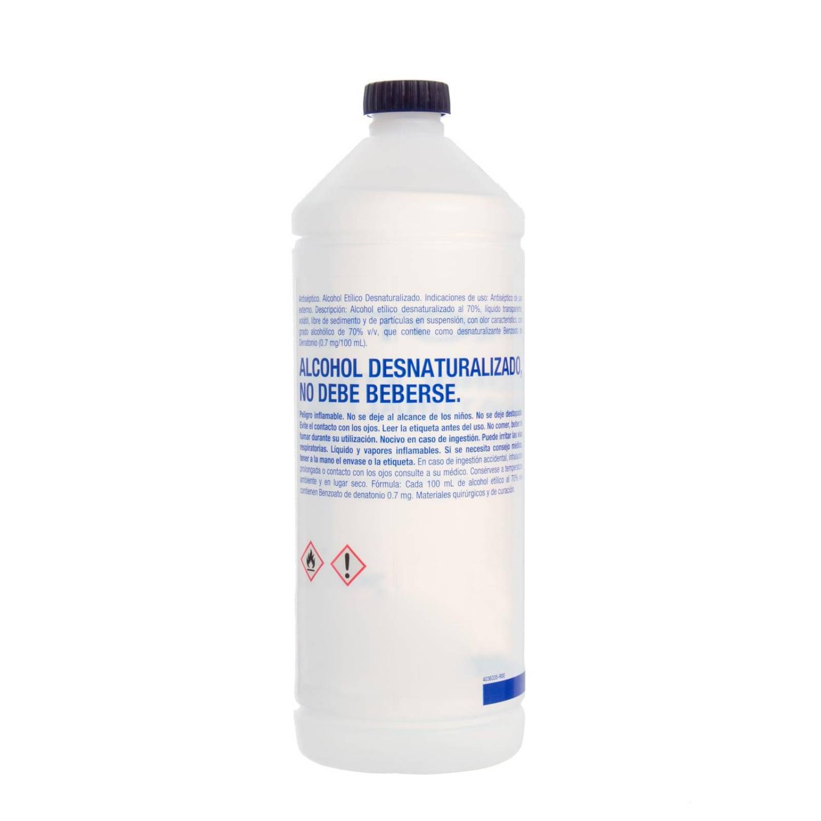 Alcohol Etílico Desnaturalizado 1L - Protec