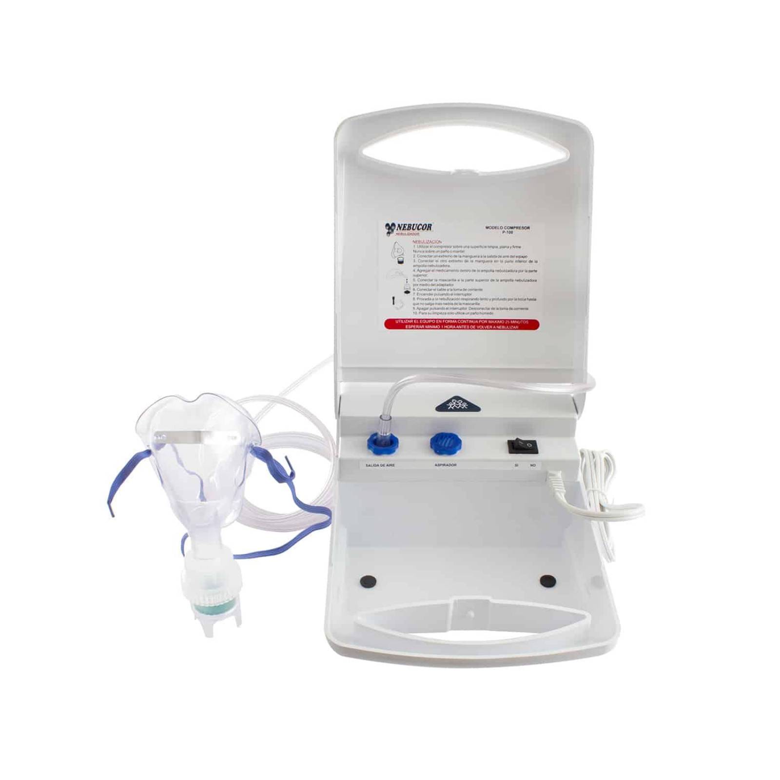 Nebulizador Compresor Adulto / Pediátrico Uso Rudo - P-100 - Nebucor 